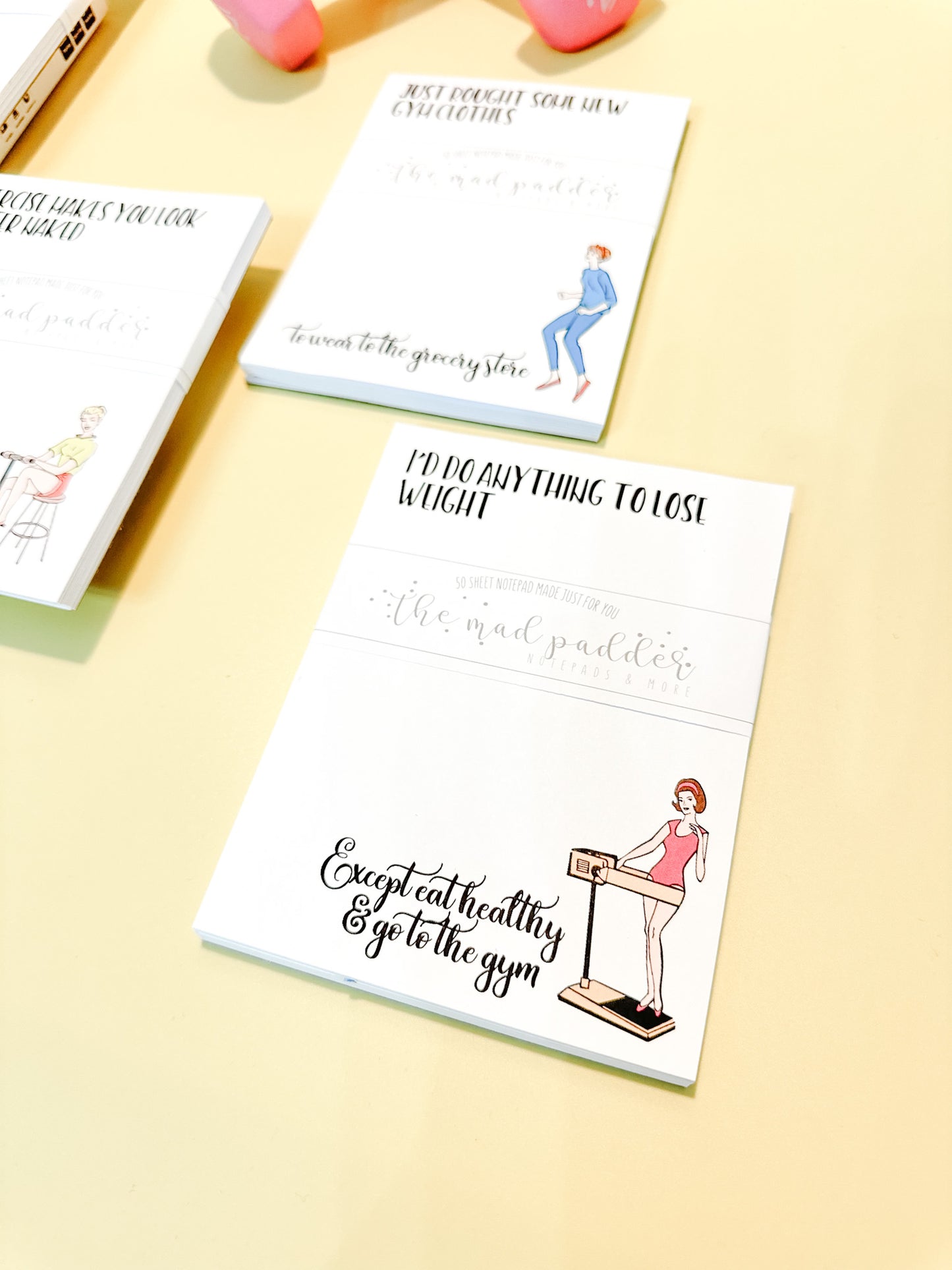 WITTY WOMEN WHO GET FIT NOTEPADS