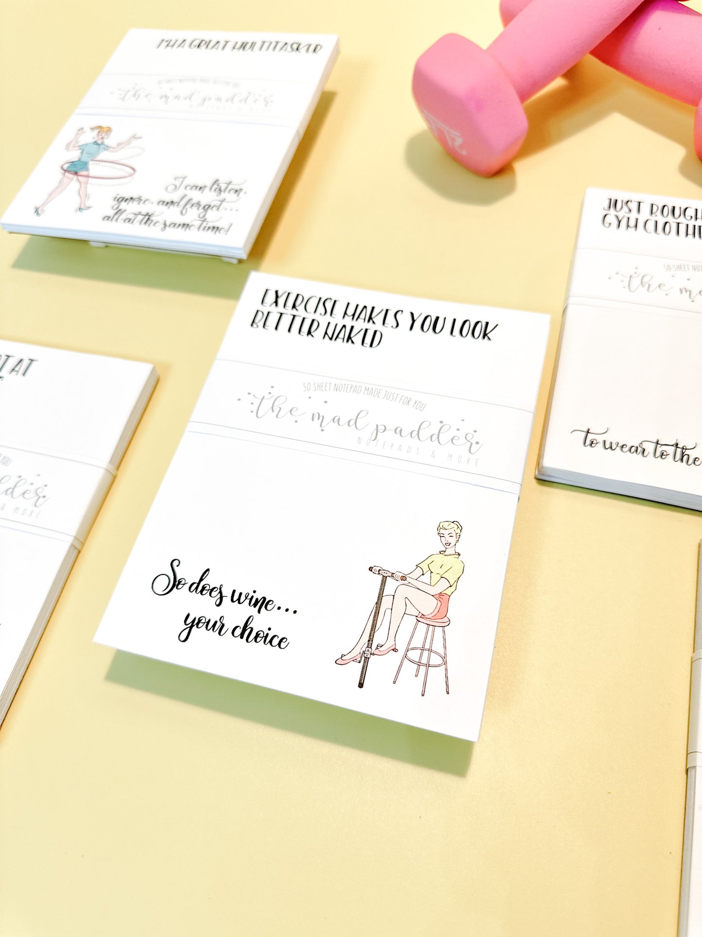 WITTY WOMEN WHO GET FIT NOTEPADS