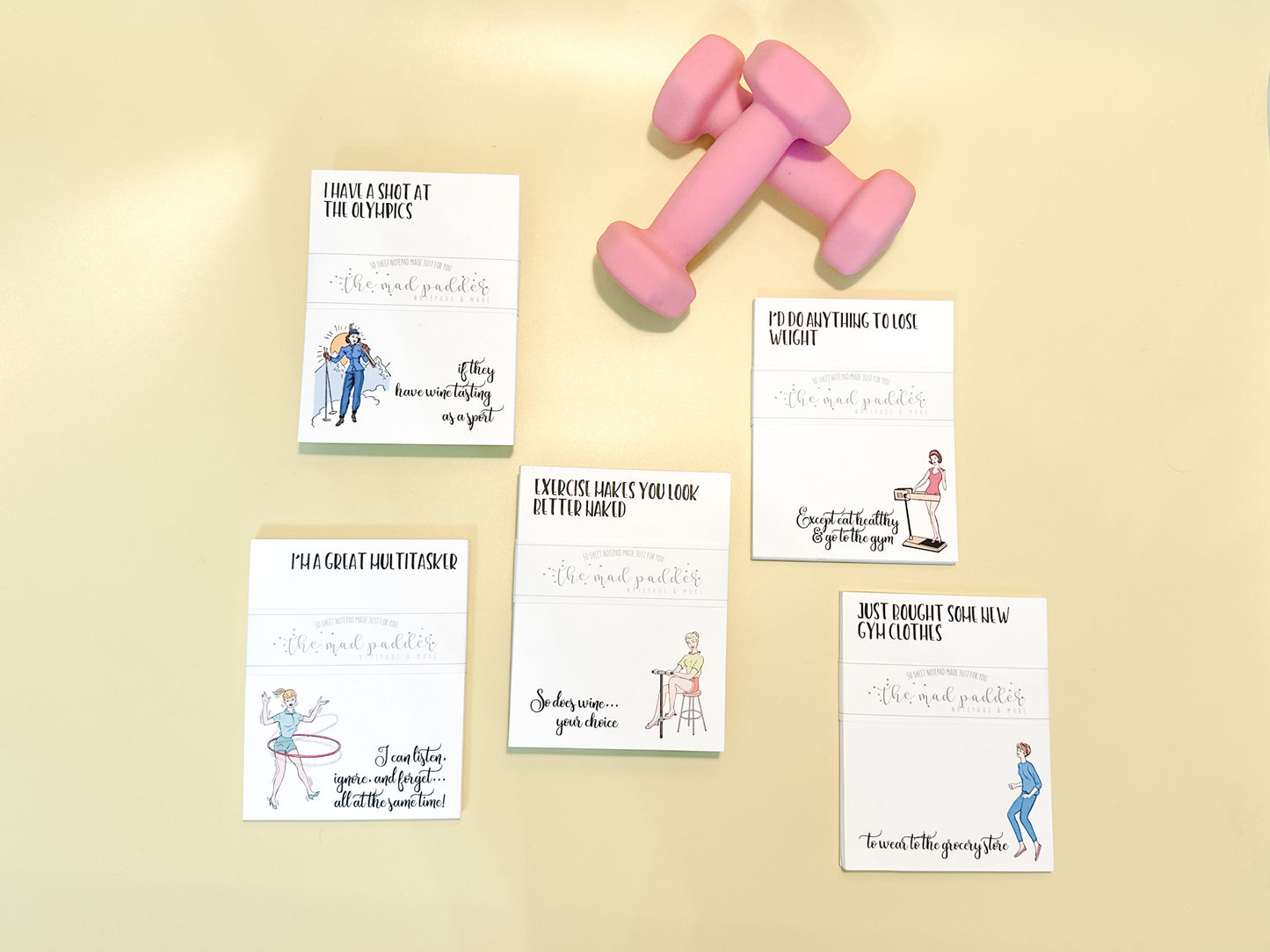 WITTY WOMEN WHO GET FIT NOTEPADS