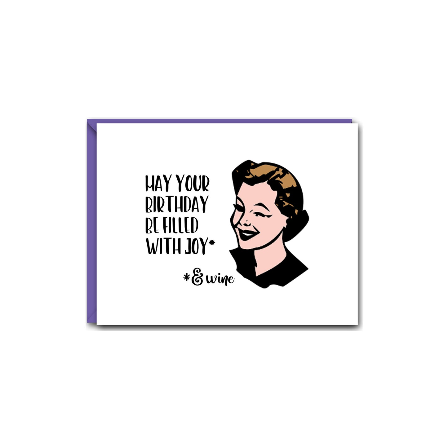 WITTY WOMEN WISHING YOU HAPPINESS GREETING CARD SET