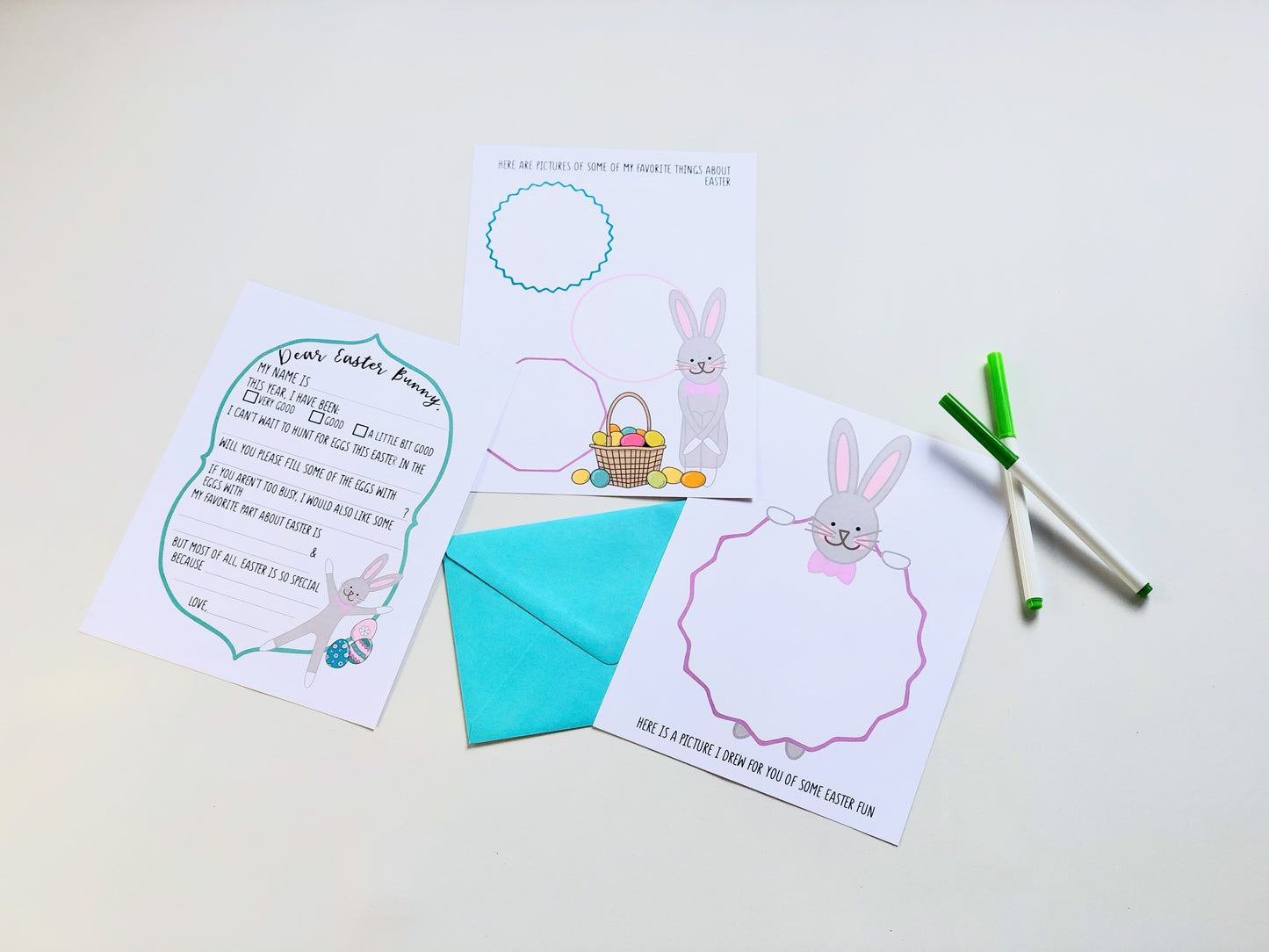 DEAR EASTER BUNNY LETTER SET