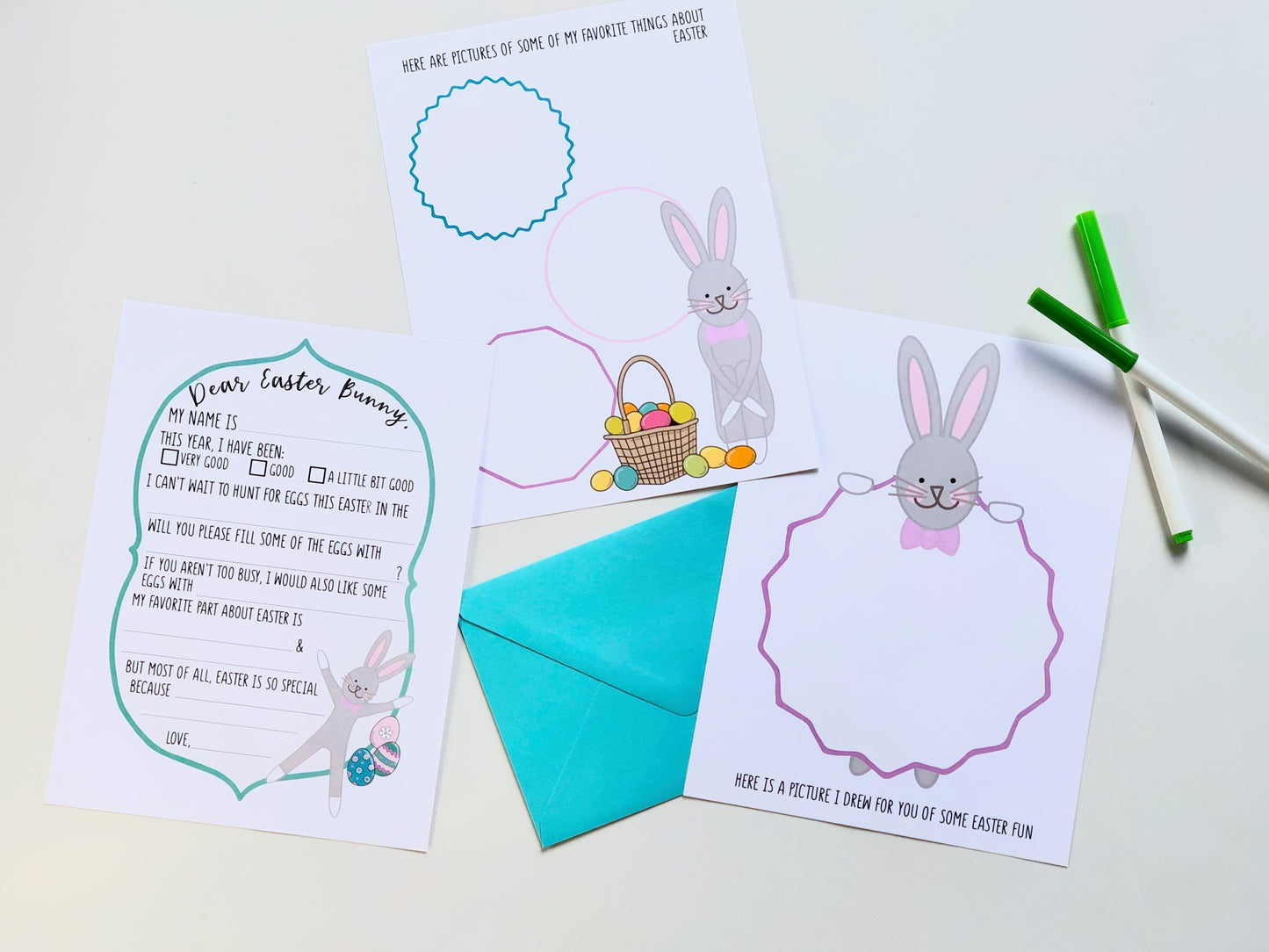 DEAR EASTER BUNNY LETTER SET