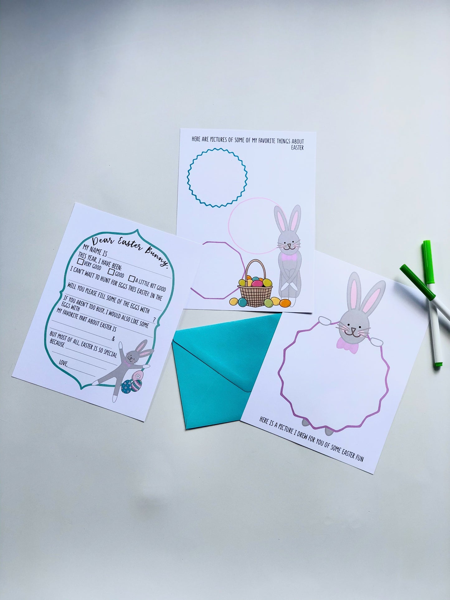 DEAR EASTER BUNNY LETTER SET