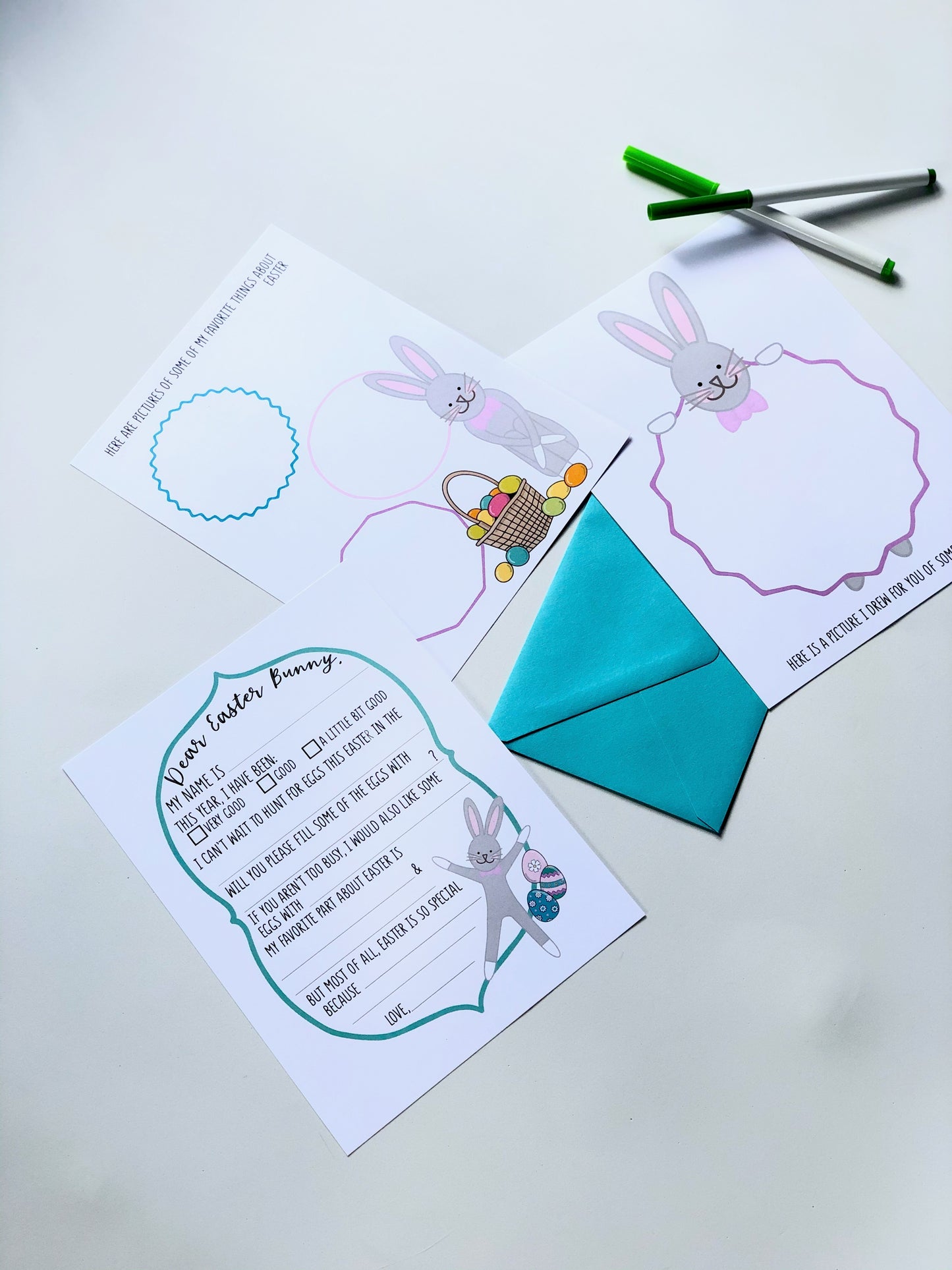 DEAR EASTER BUNNY LETTER SET