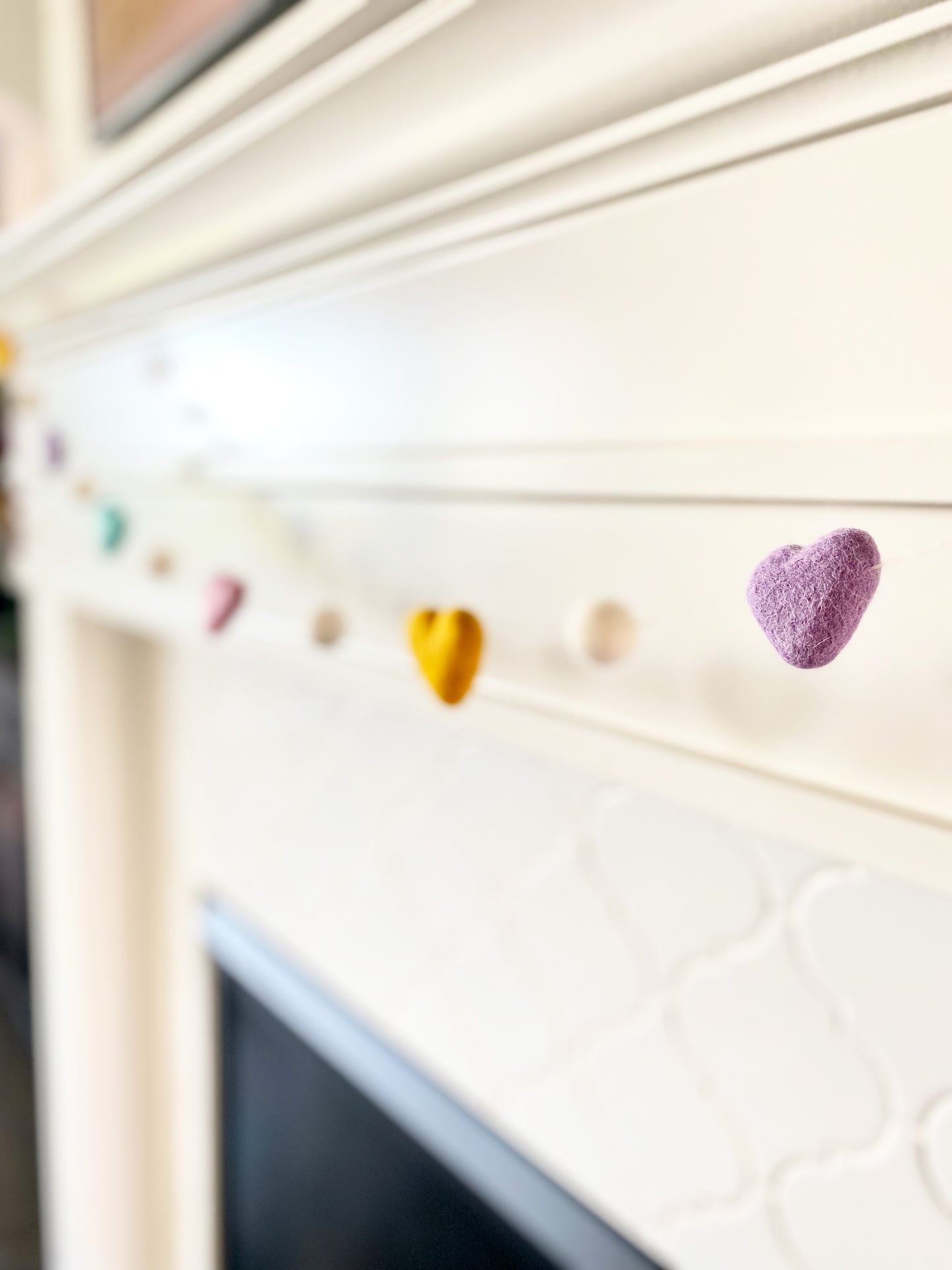 CONVERSATIONAL WOOL FELT BALL GARLAND