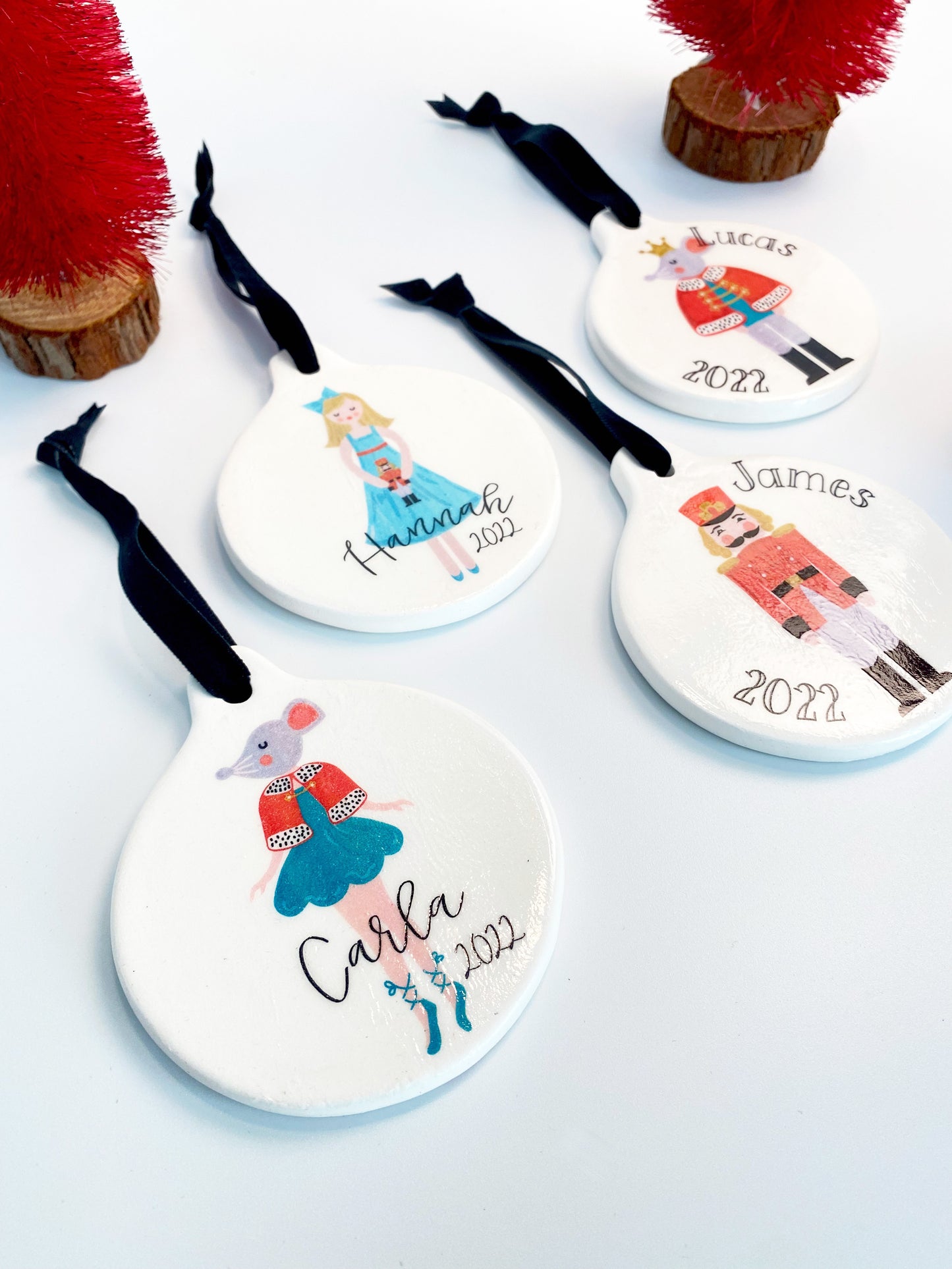 NUTCRACKER BALLERINA PERSONALIZED ORNAMENT