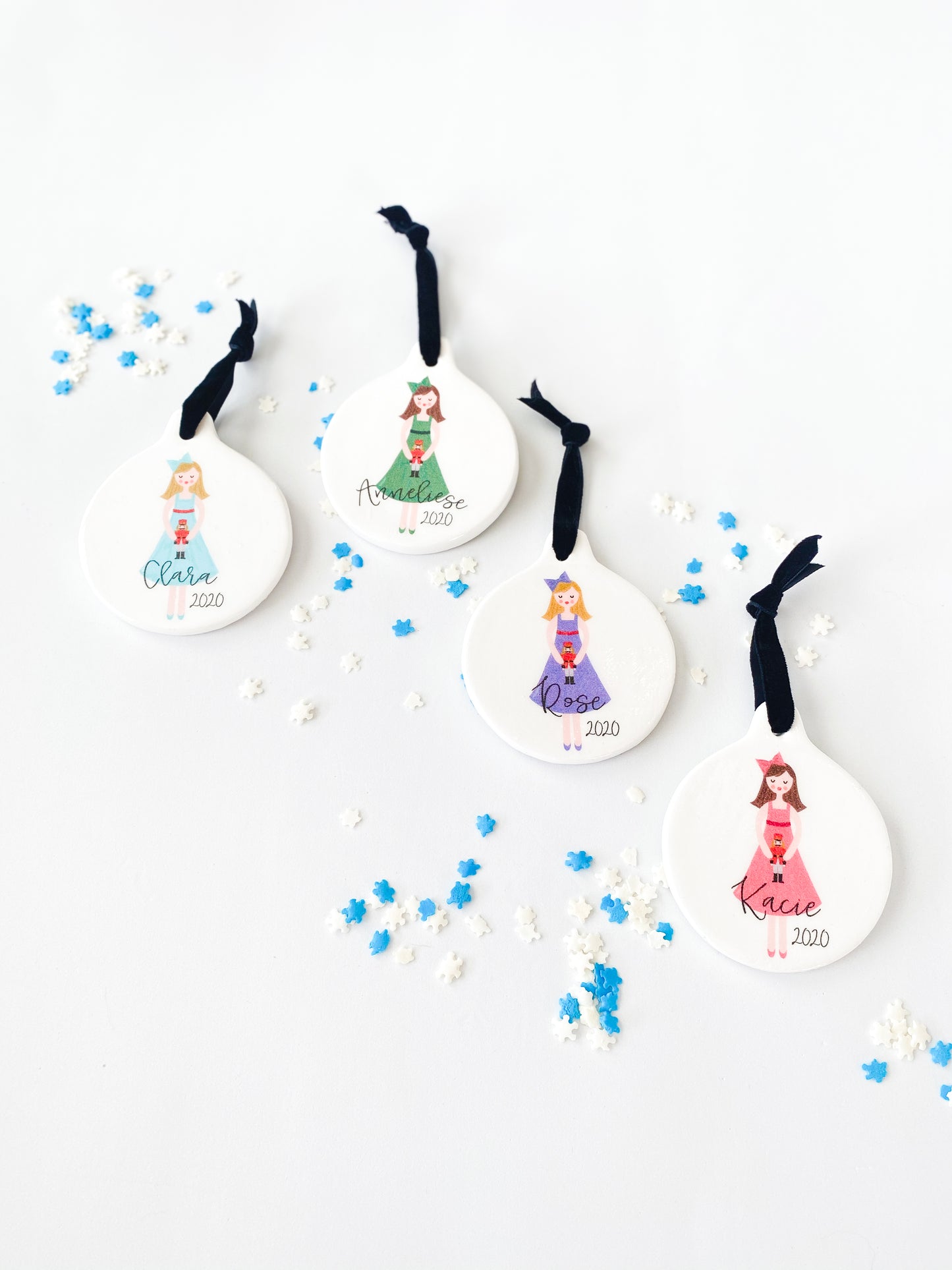 CUSTOM PARTY GIRL PERSONALIZED ORNAMENT