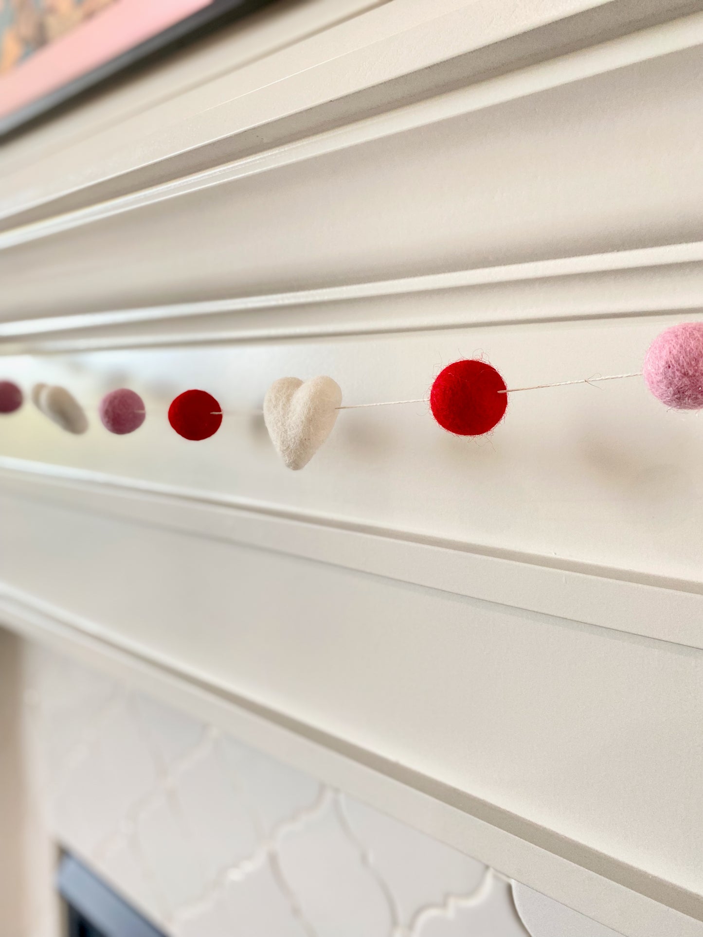 ROMANCE WOOL FELT BALL GARLAND
