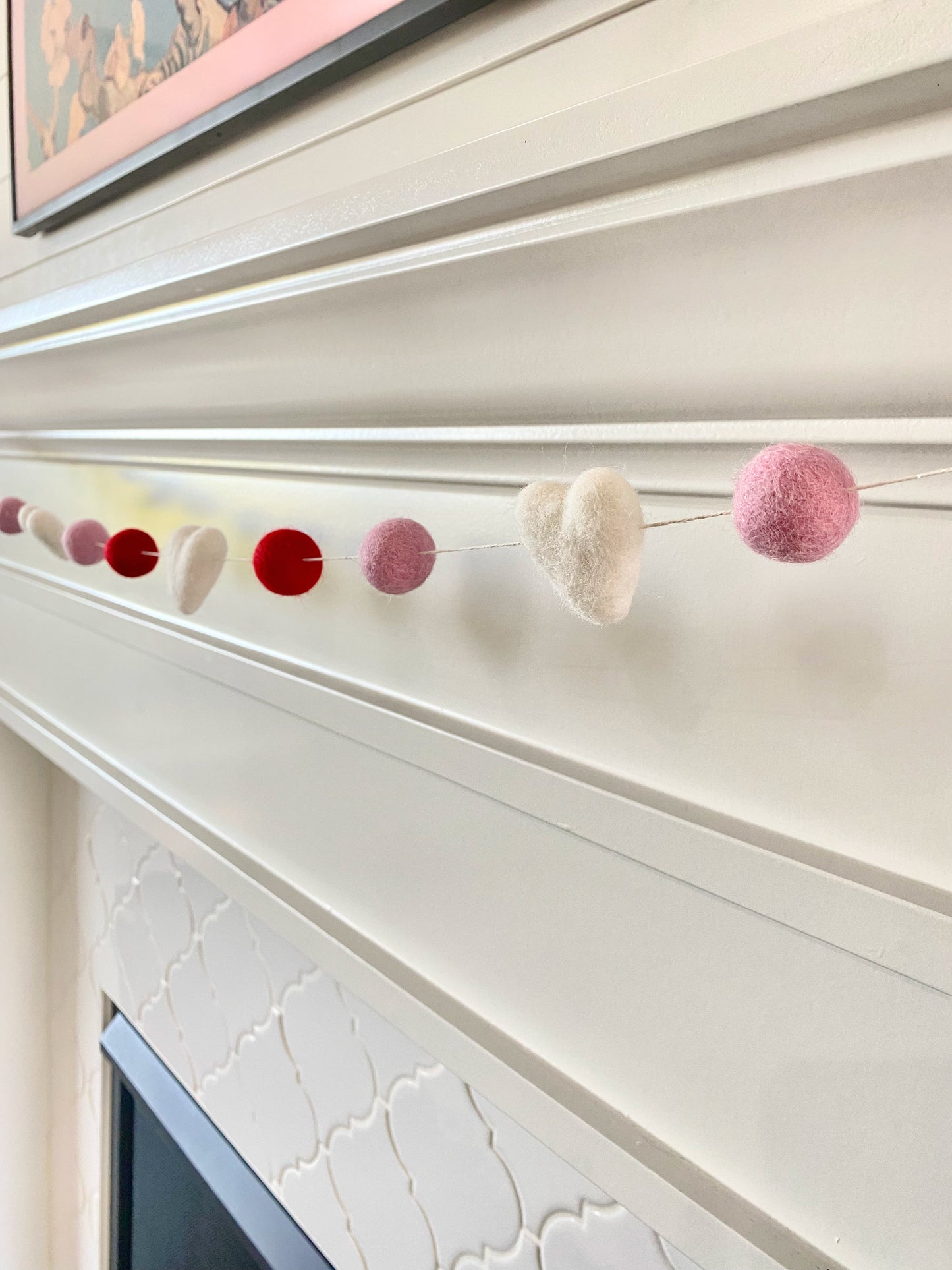 ROMANCE WOOL FELT BALL GARLAND