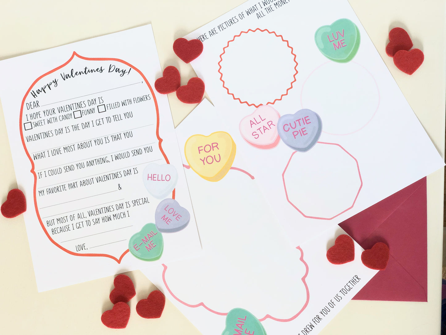 VALENTINES DAY LETTER SET
