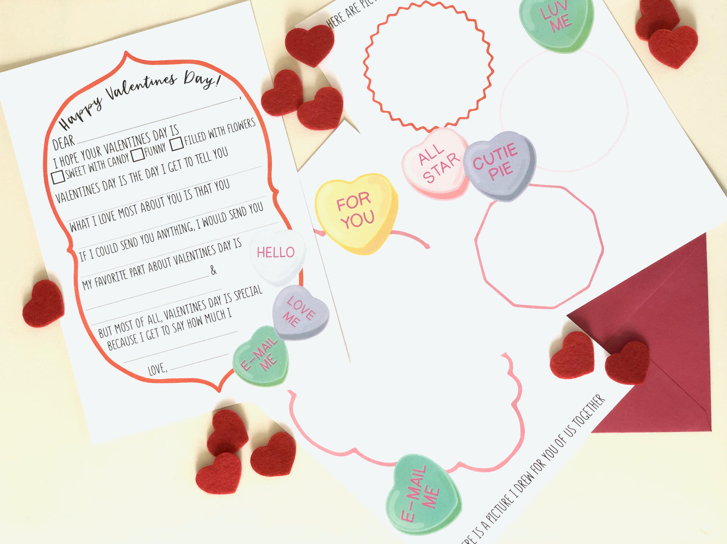 VALENTINES DAY LETTER SET