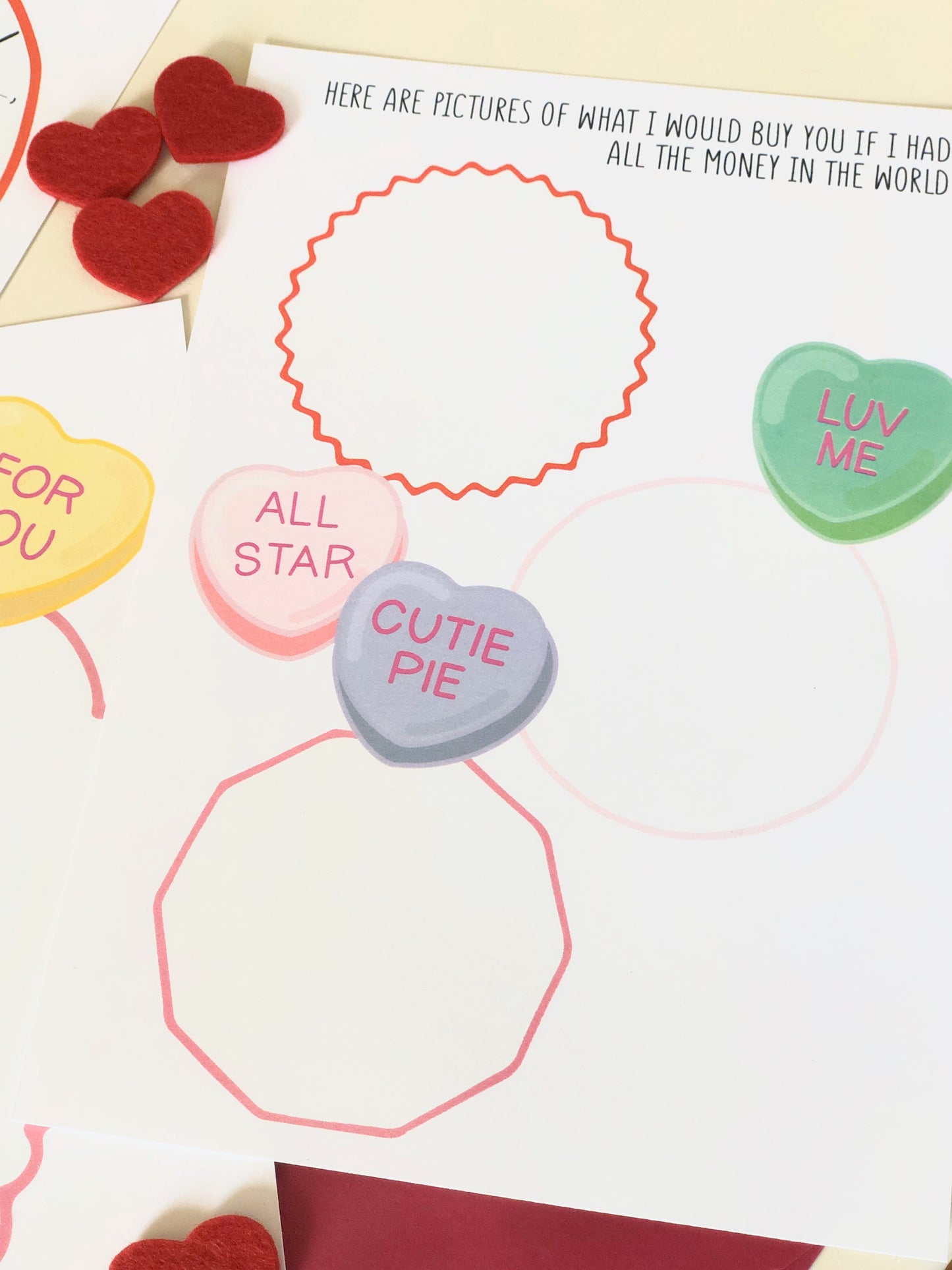 VALENTINES DAY LETTER SET