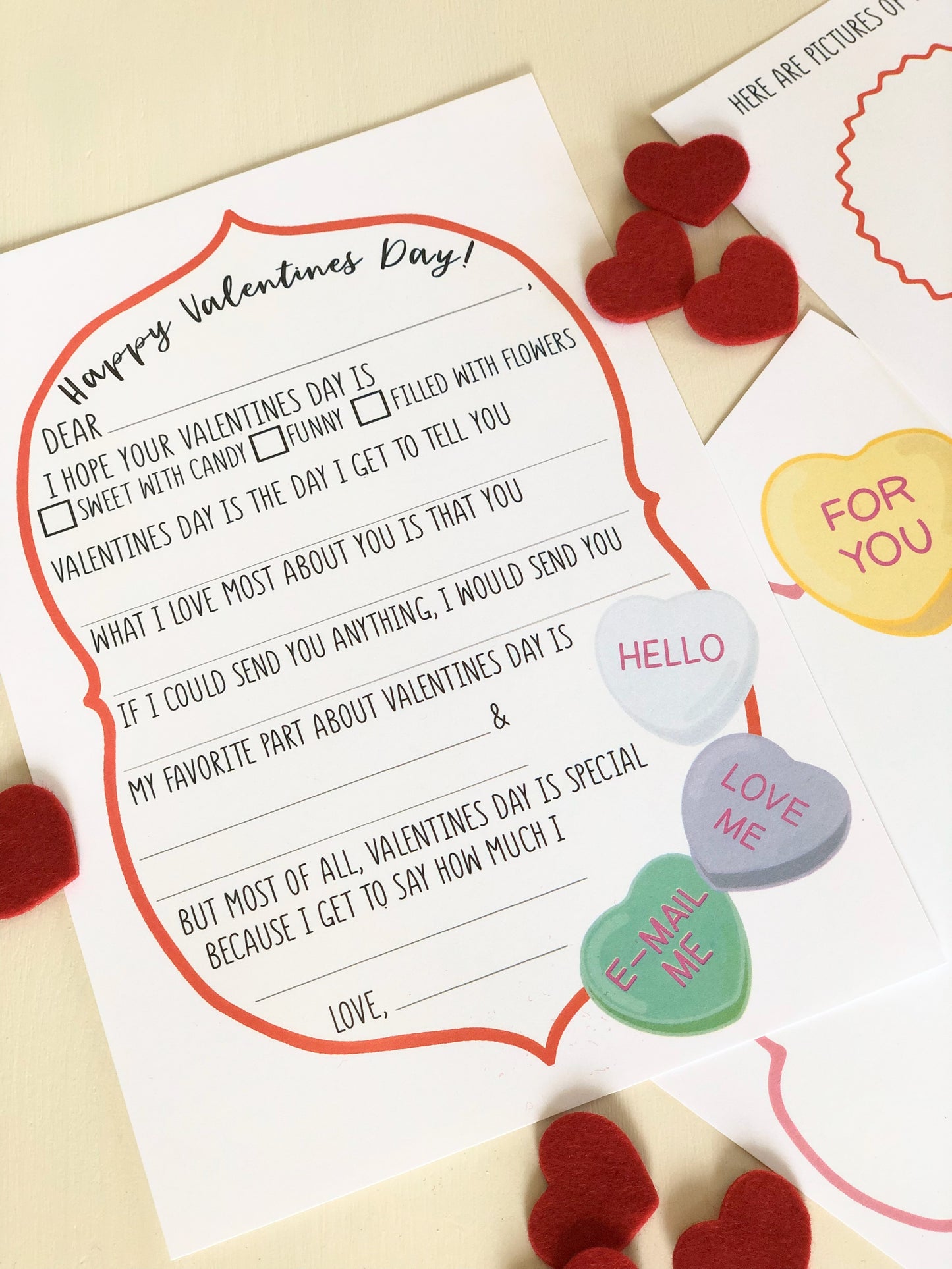 VALENTINES DAY LETTER SET