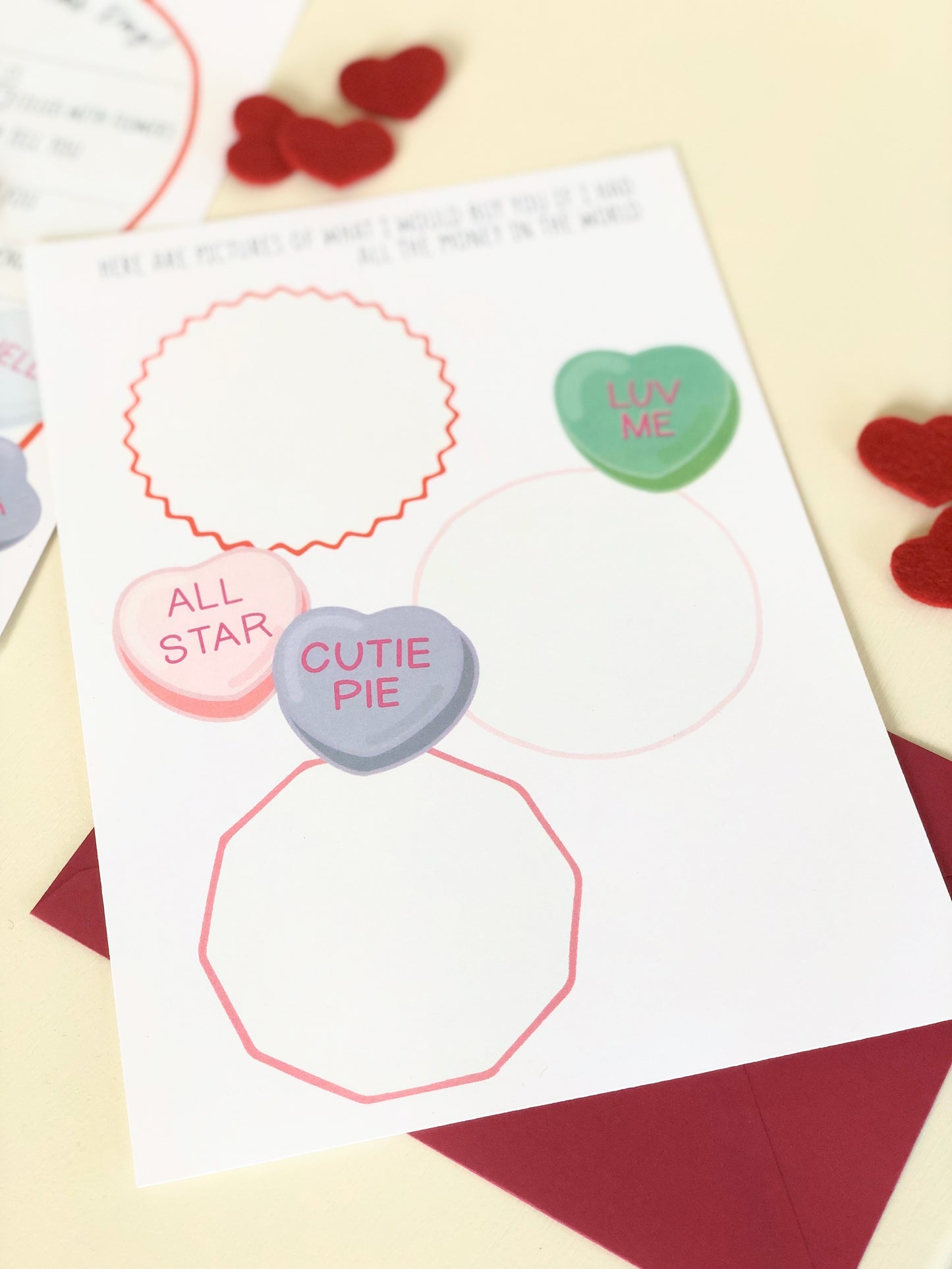 VALENTINES DAY LETTER SET