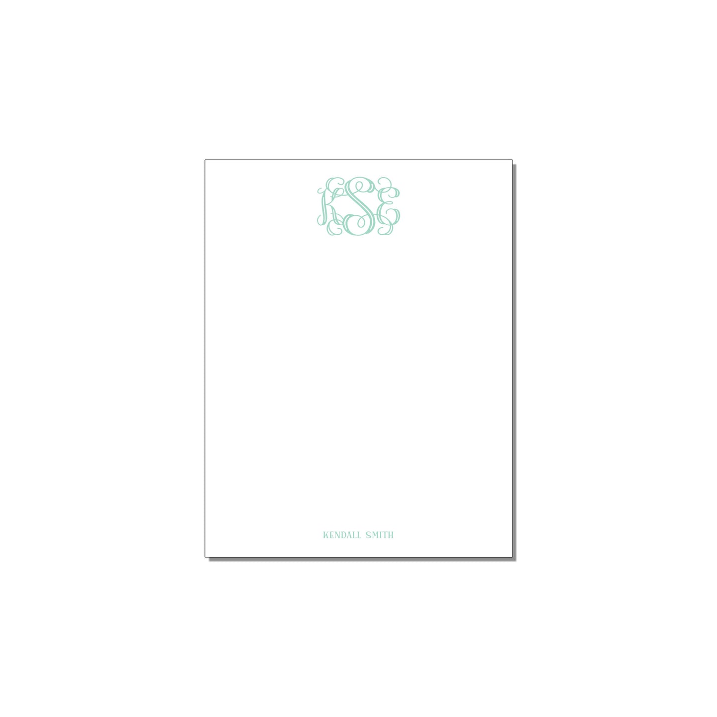 VINE MONOGRAM NOTEPAD