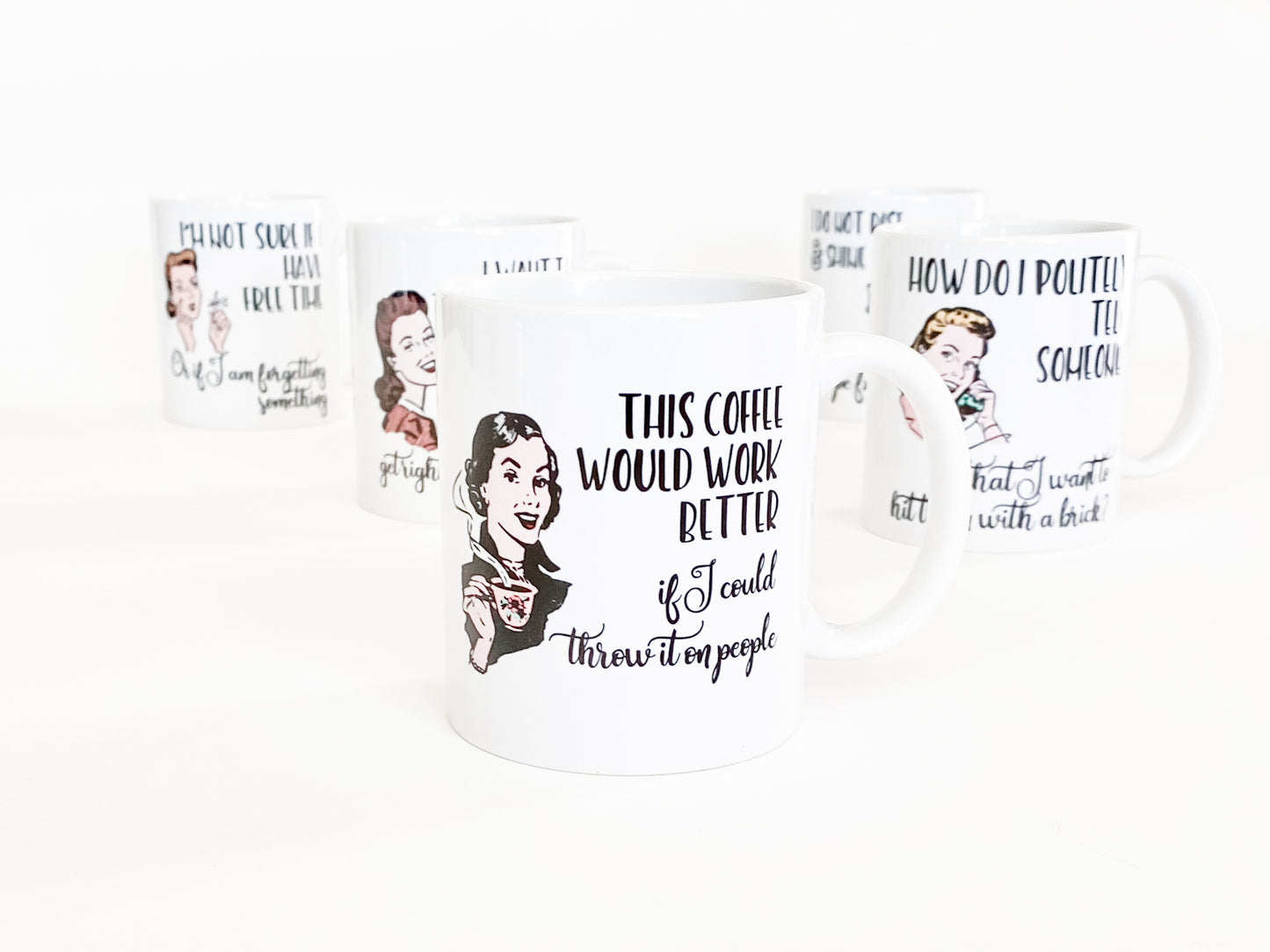 WITTY WOMEN COFFEE MUGS