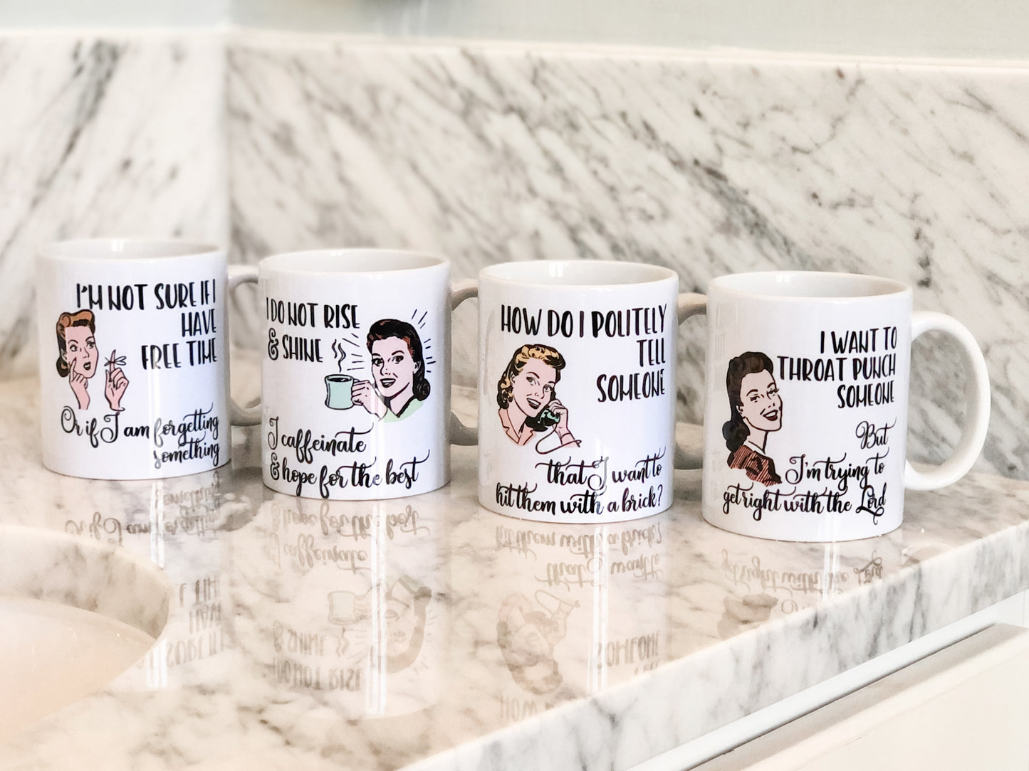 WITTY WOMEN COFFEE MUGS