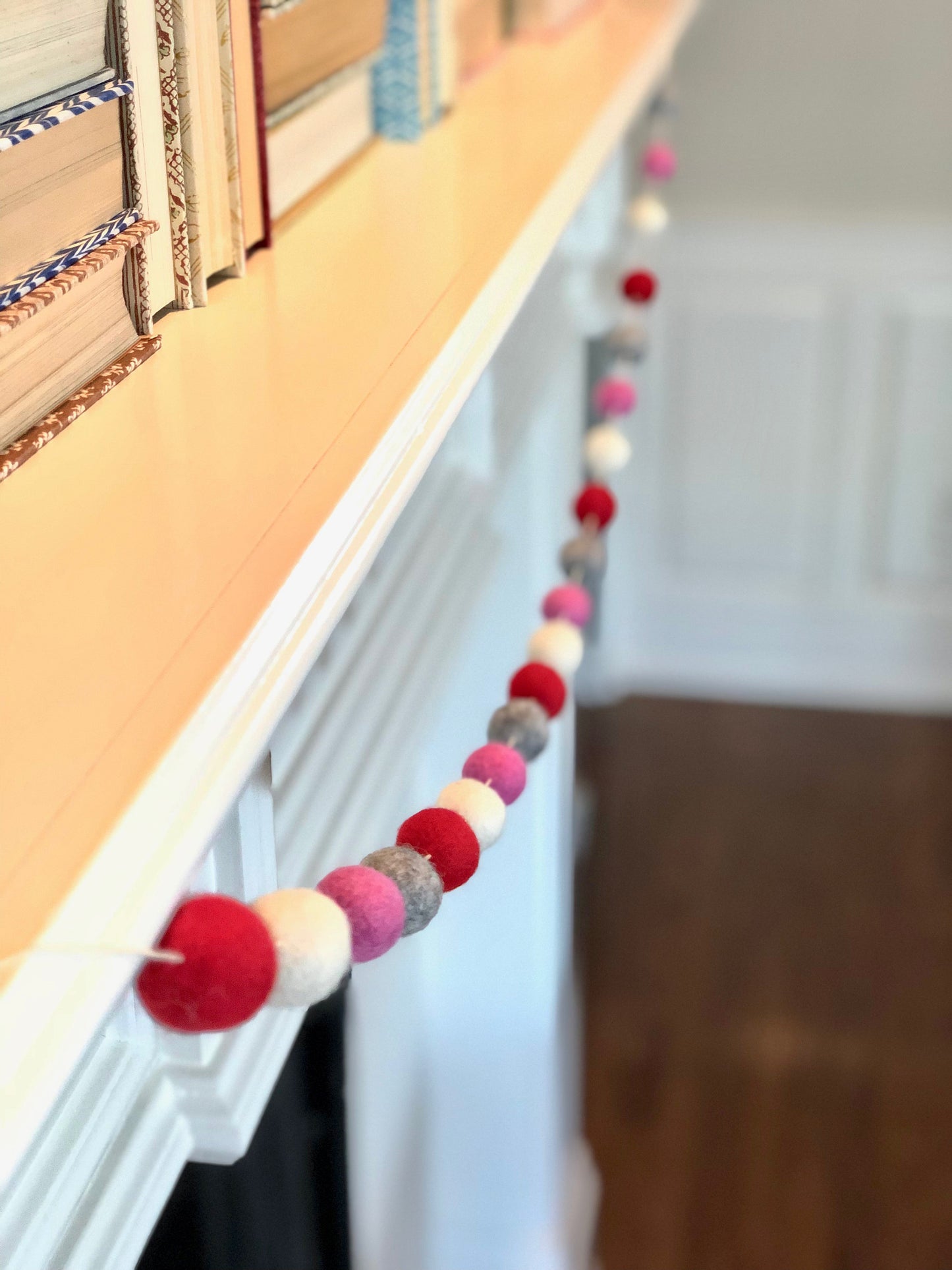 LOVELY WOOL FELT BALL GARLAND