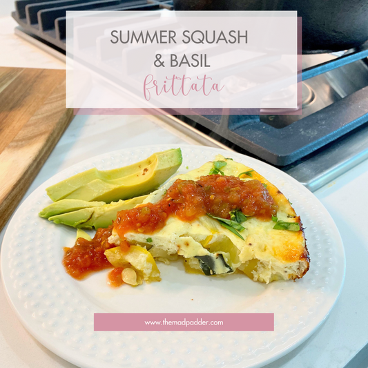 SUMMER SQUASH & BASIL FRITTATA