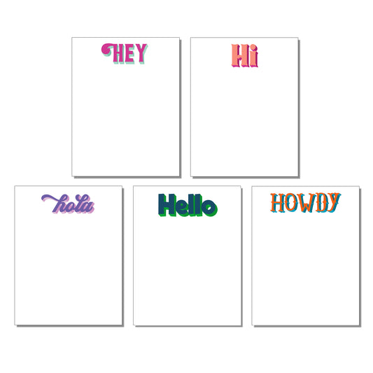 SAY HELLO NOTEPADS