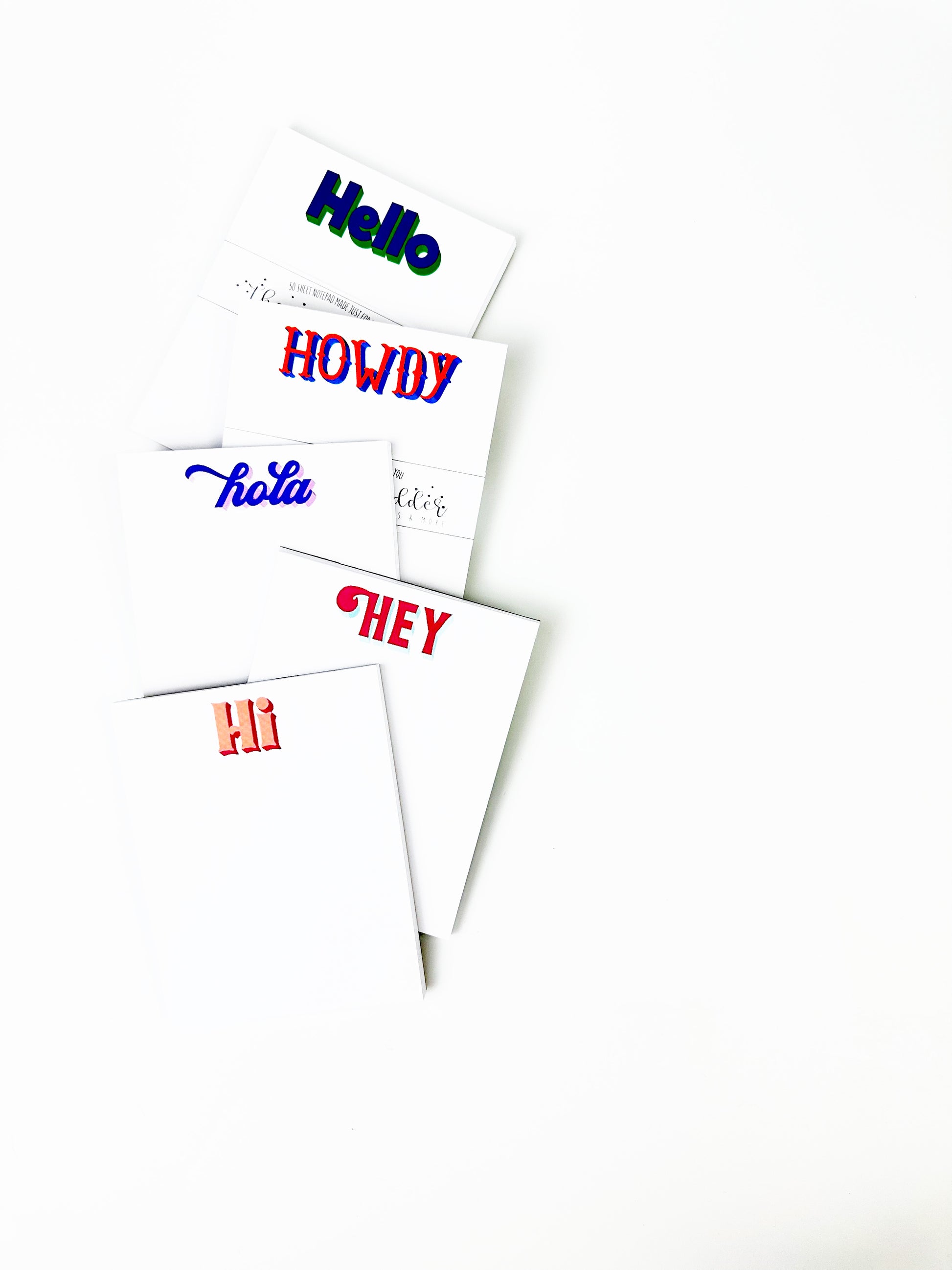 The Mad Padder Hello Notepad Set