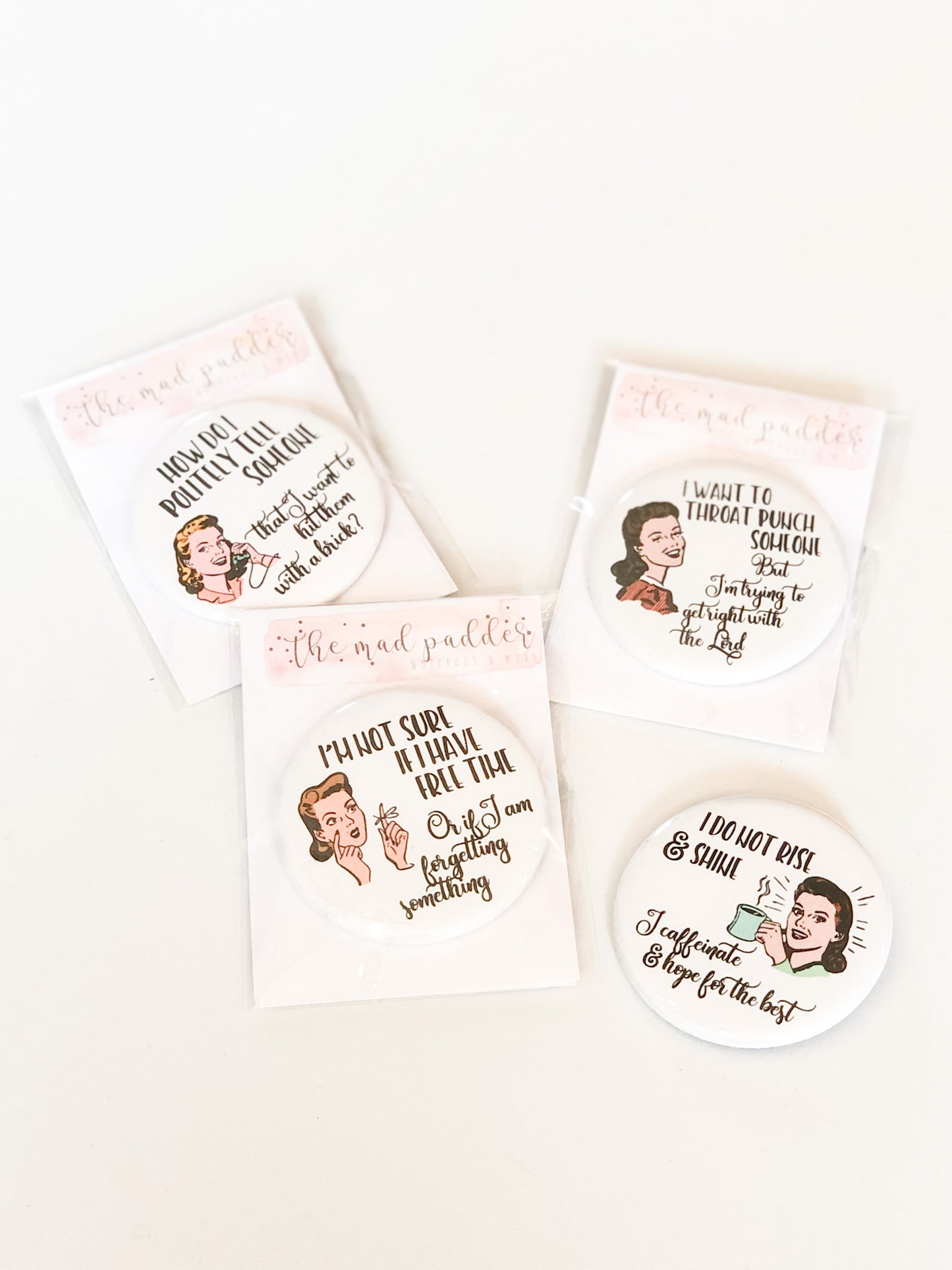 WITTY WOMEN BUTTONS