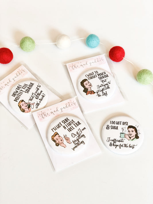 WITTY WOMEN BUTTONS