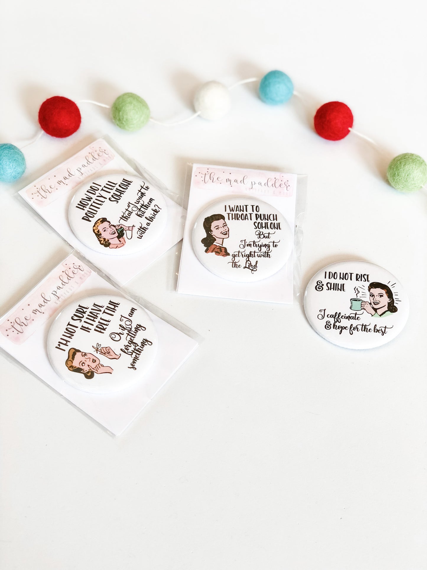 WITTY WOMEN BUTTONS