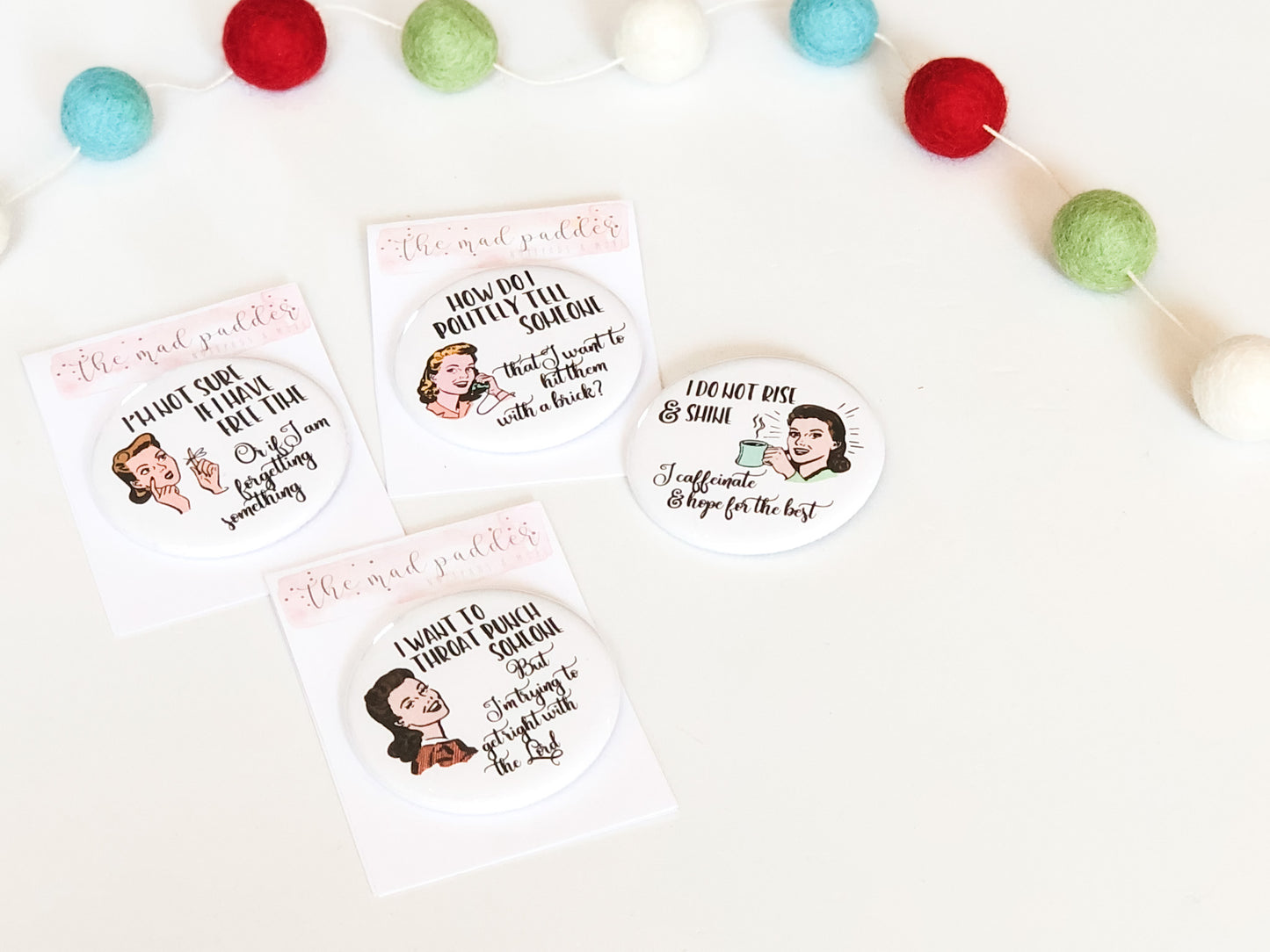 WITTY WOMEN BUTTONS