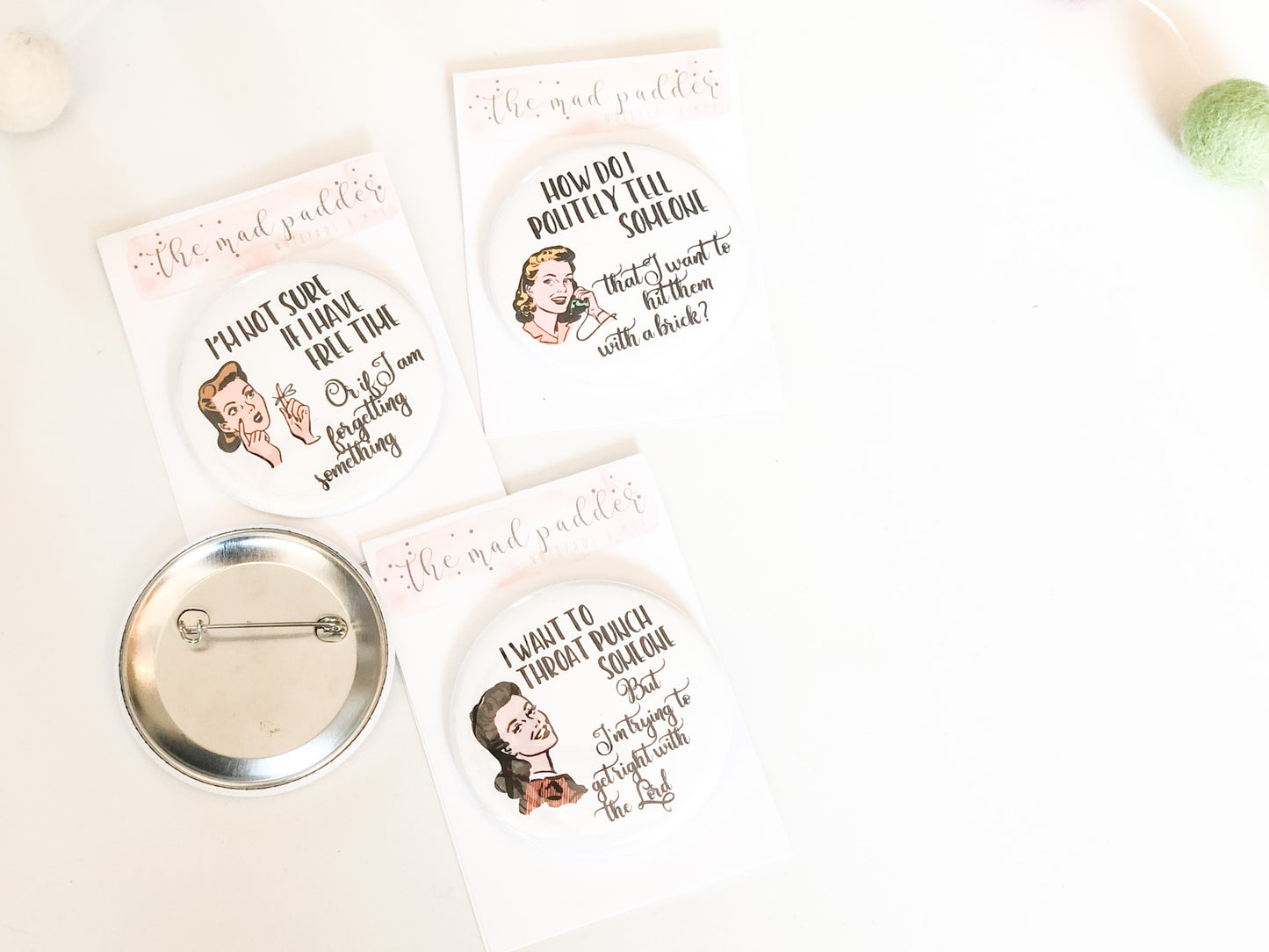 WITTY WOMEN BUTTONS