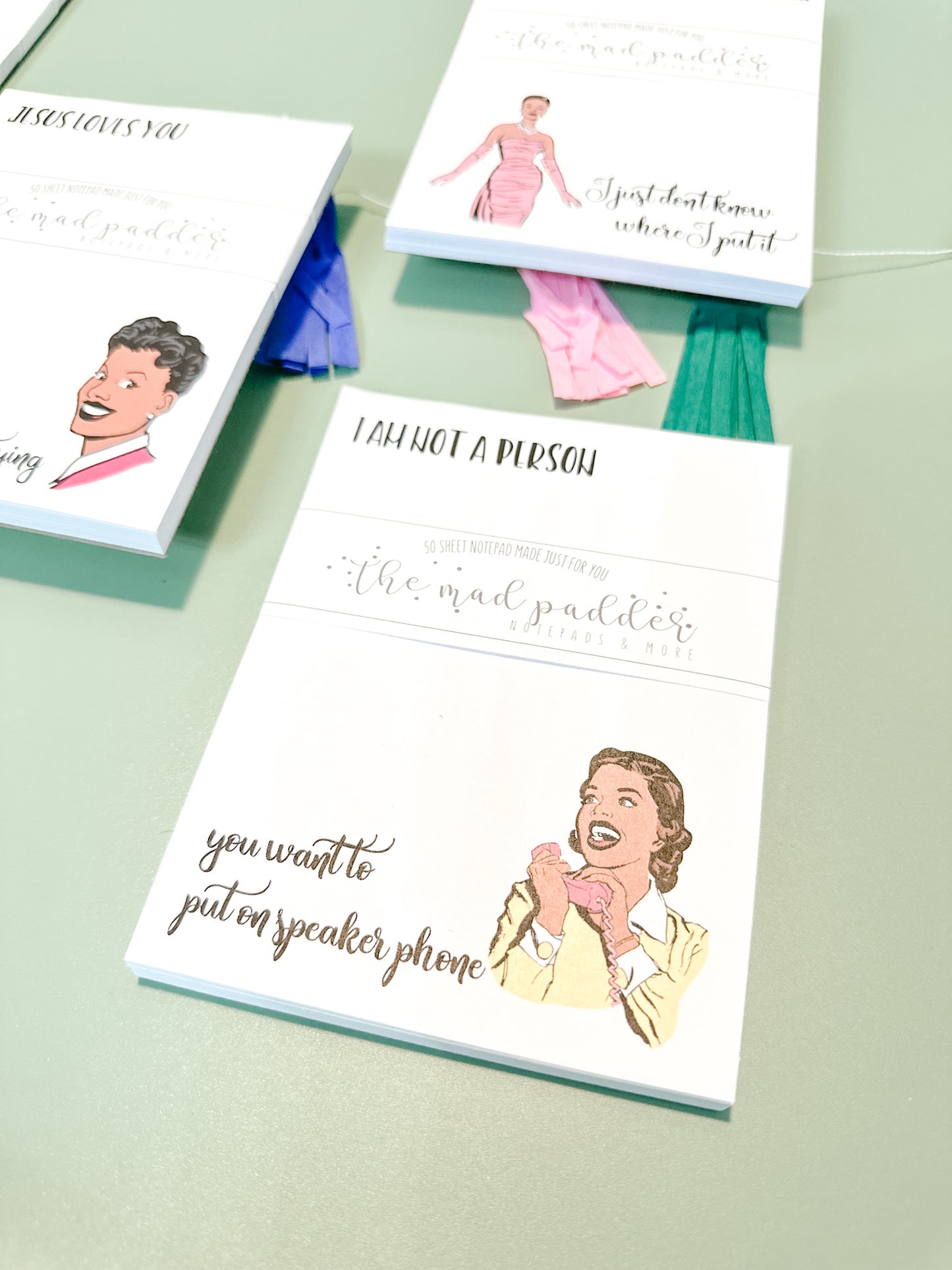 COLORFUL WITTY WOMEN NOTEPADS