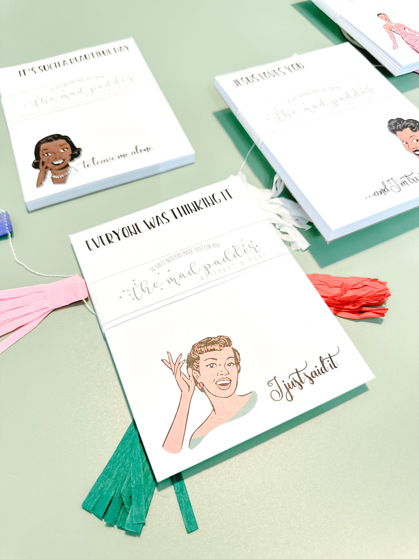 COLORFUL WITTY WOMEN NOTEPADS