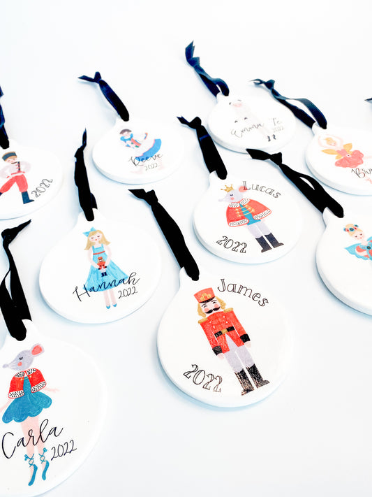 NUTCRACKER BALLERINA PERSONALIZED ORNAMENT