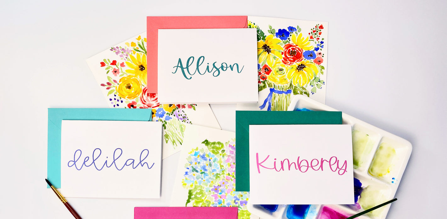 The Mad Padder Personalized Endearing Happy Note Card Set