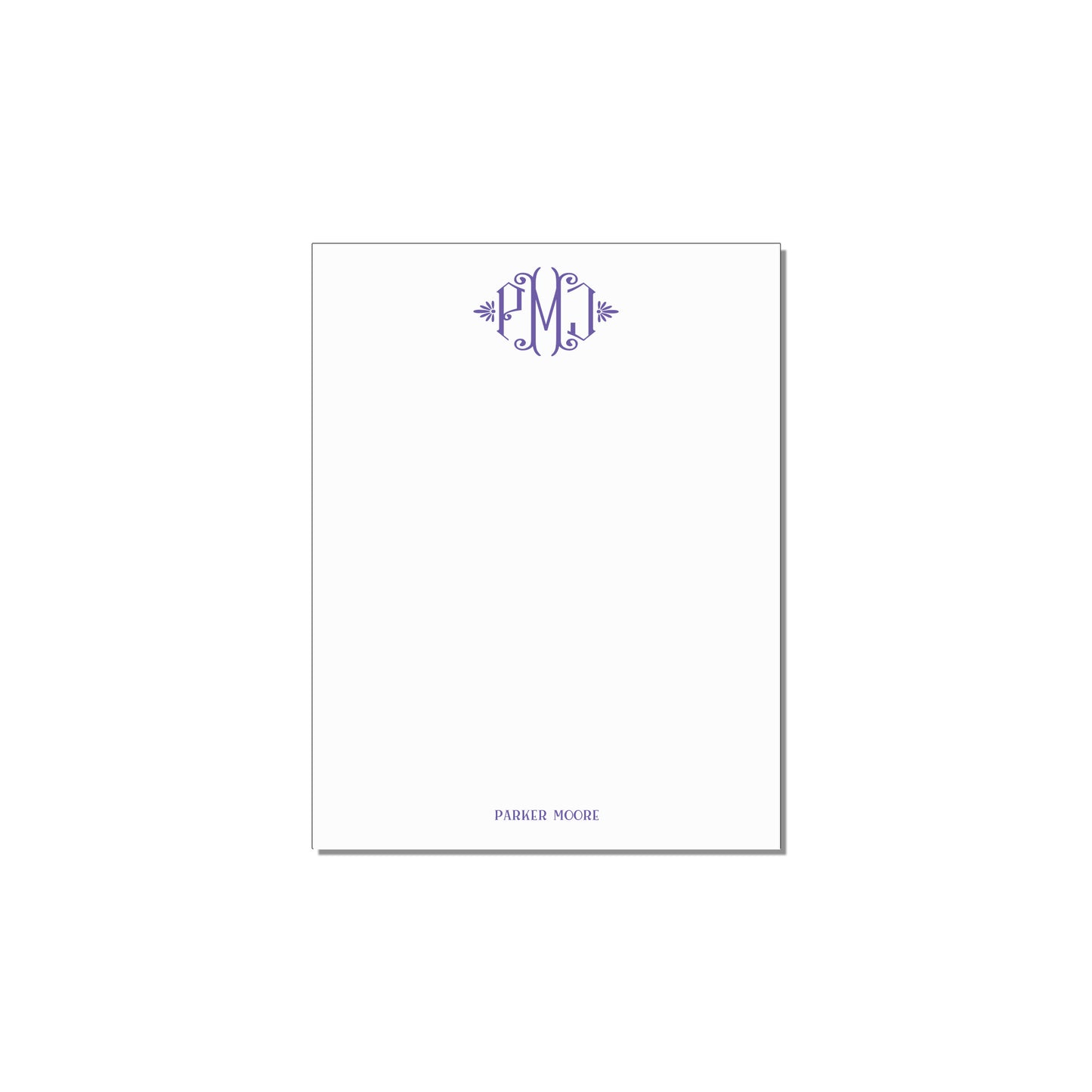 DIAMOND MONOGRAM NOTEPAD