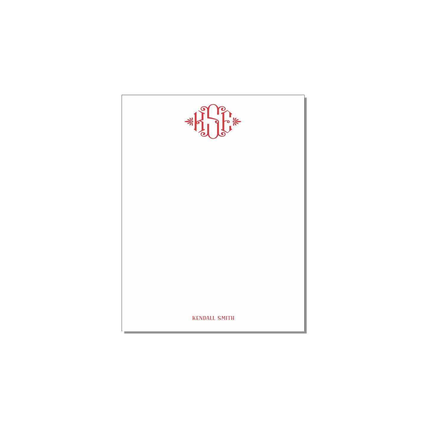 DIAMOND MONOGRAM NOTEPAD