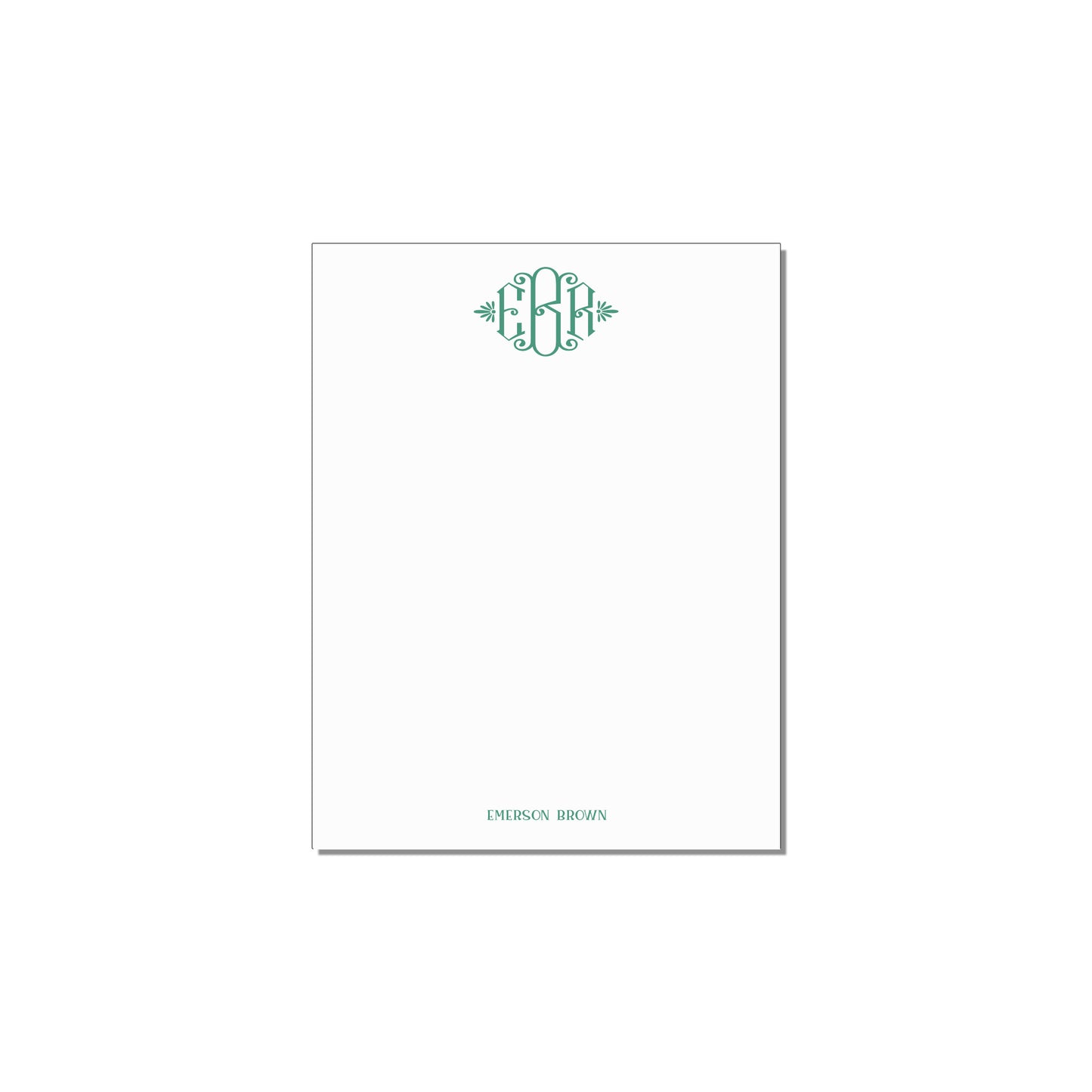 DIAMOND MONOGRAM NOTEPAD