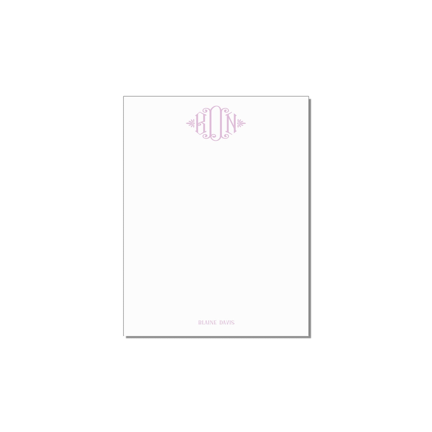 DIAMOND MONOGRAM NOTEPAD