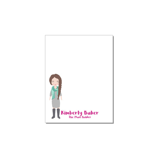 FANCY LADIES PERSONALIZED NOTEPAD