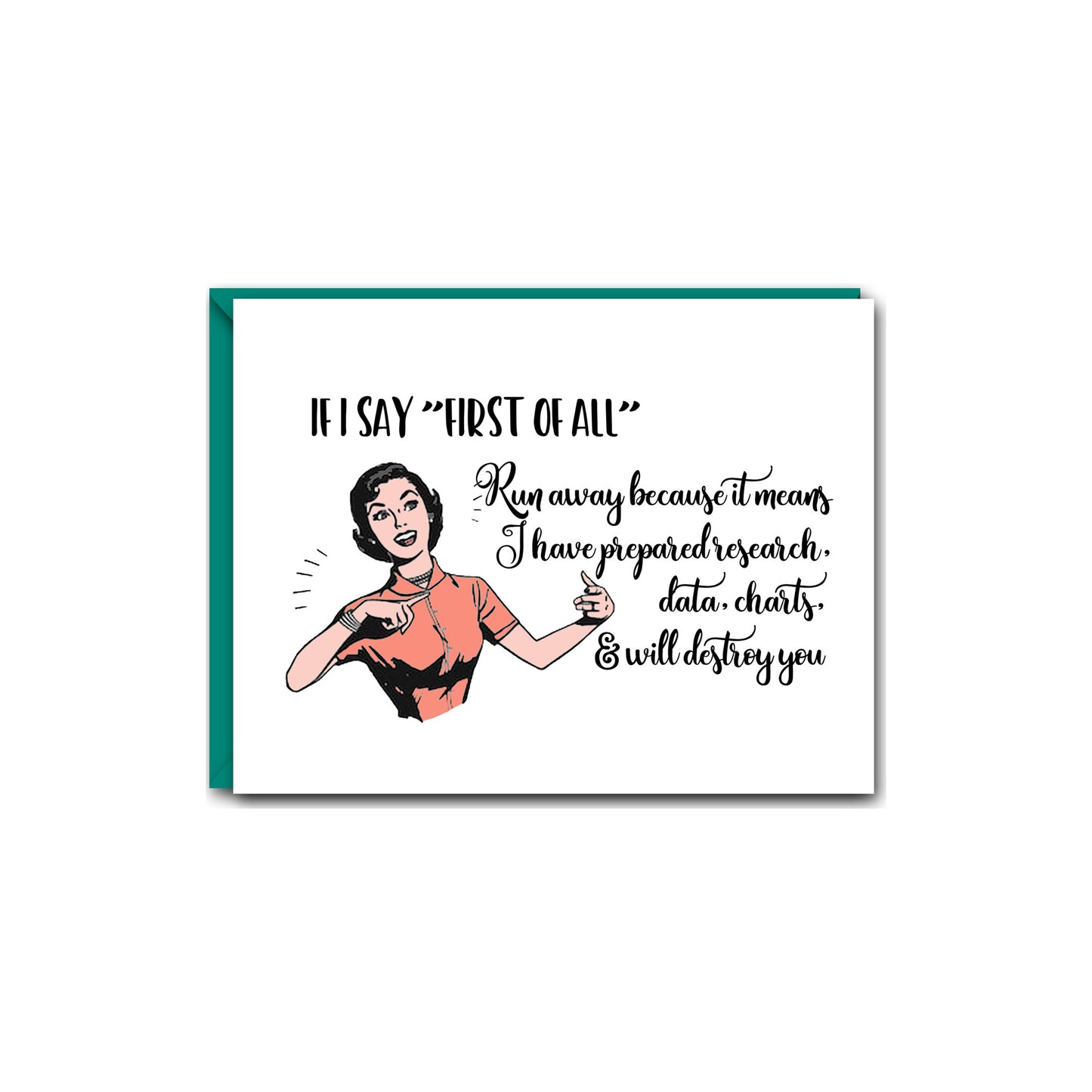 WITTY WOMEN THAT NEVER MAKE THE SAME MISTAKE GREETING CARD SET