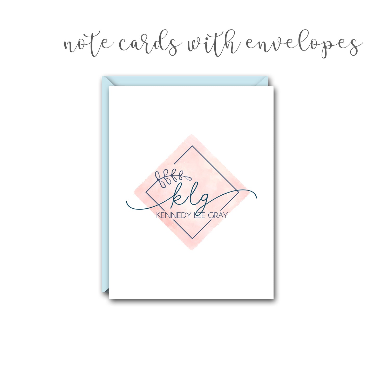 SQUARE BRANCH MONOGRAM SORORITY RUSH PACKET WITH PHOTO