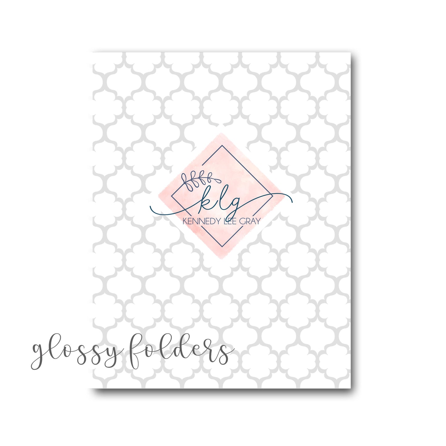 SQUARE BRANCH MONOGRAM SORORITY RUSH PACKET WITH PHOTO