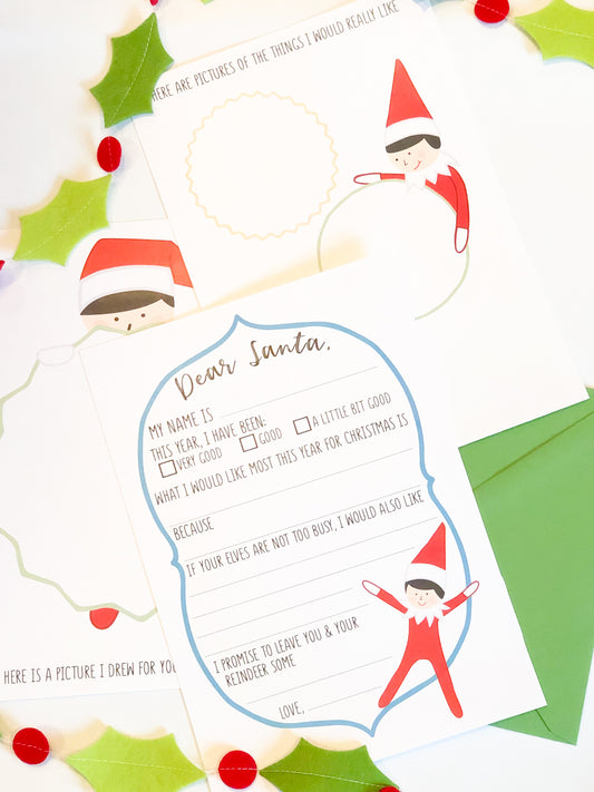 ELF ON THE DEAR SANTA LETTER SET