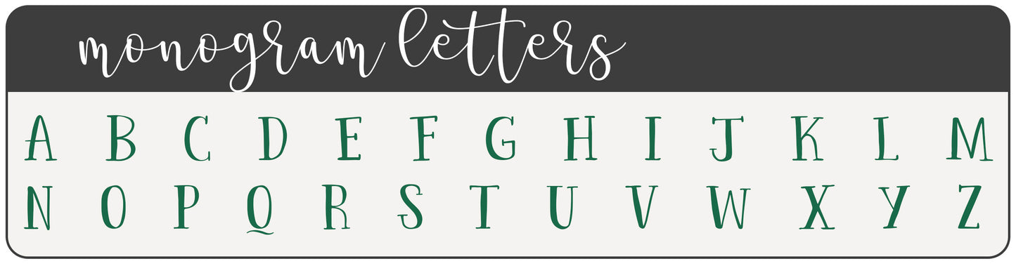 MONOGRAM WREATH LARGE NOTEPAD