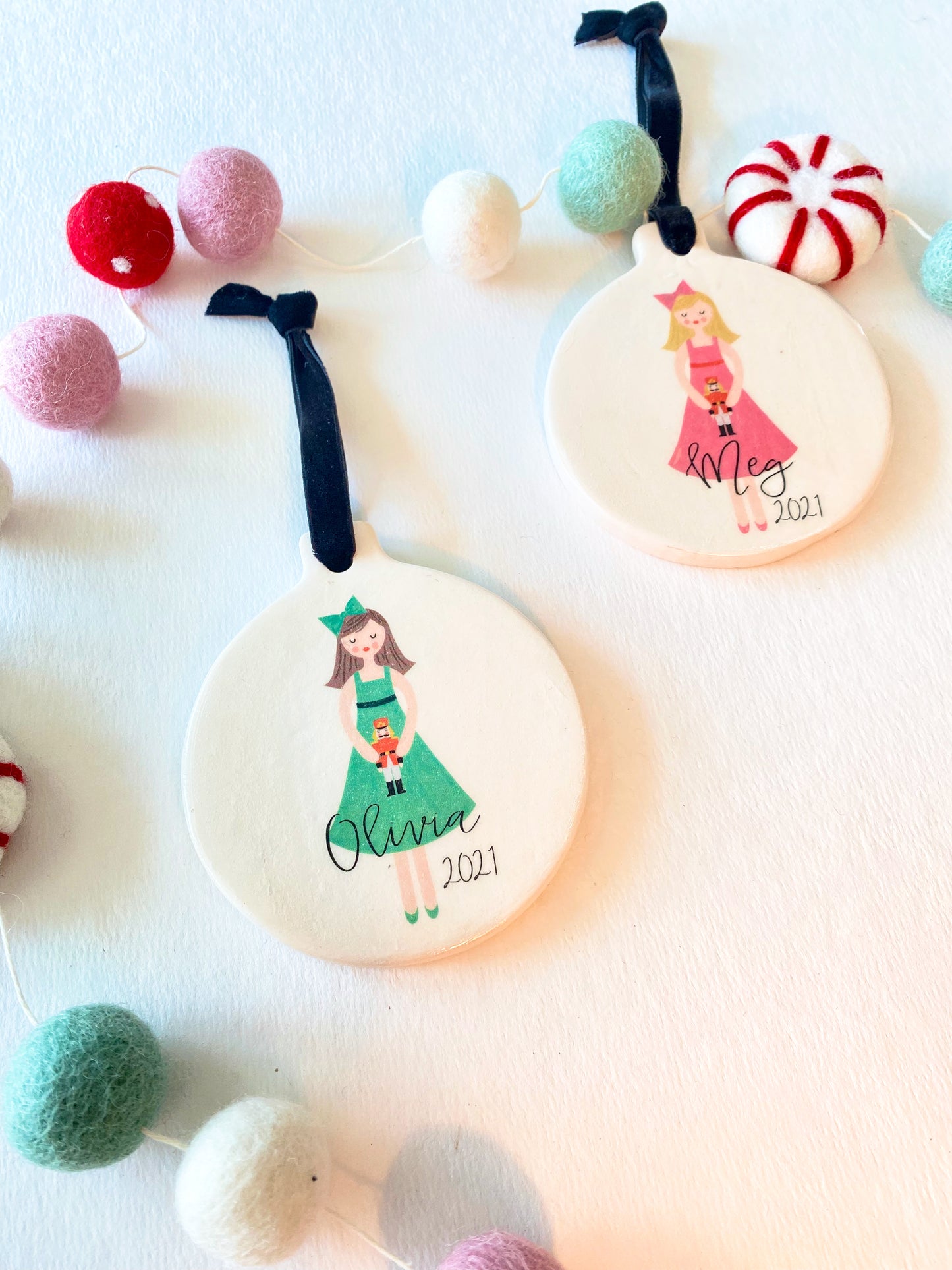 CUSTOM PARTY GIRL PERSONALIZED ORNAMENT