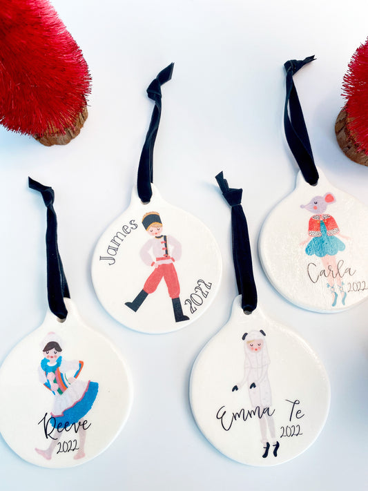 NUTCRACKER CHARACTER PERSONALIZED ORNAMENT