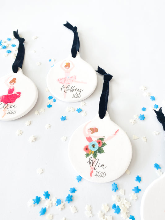 BALLERINA PERSONALIZED ORNAMENT