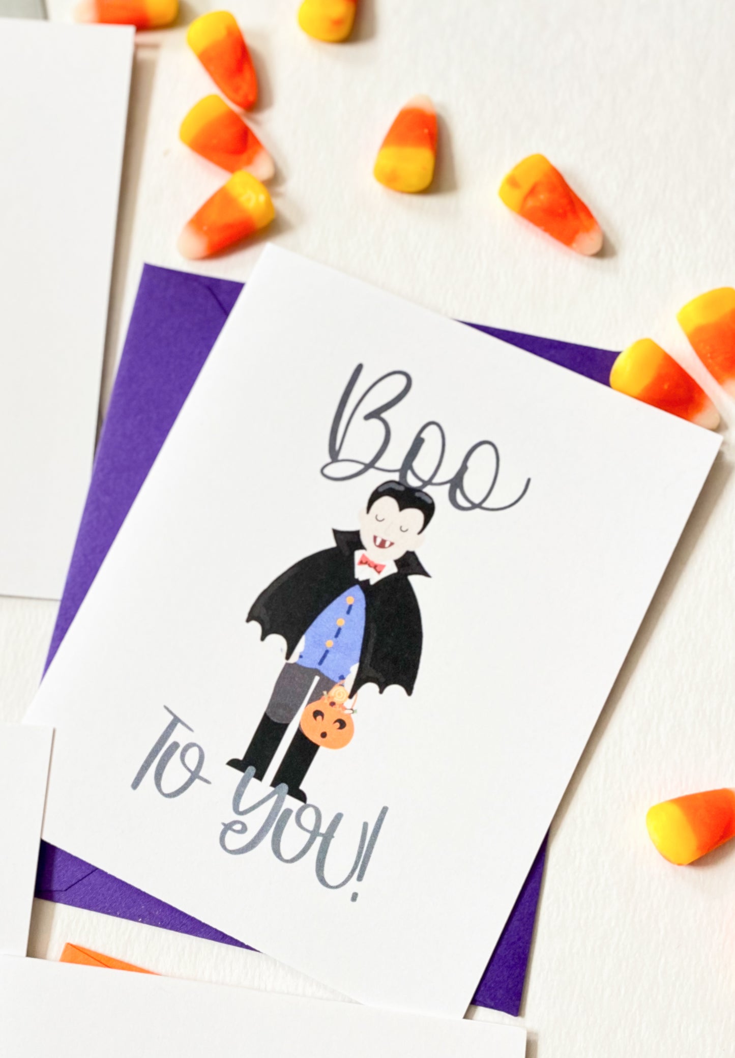 TRICK-OR-TREATERS GREETING CARD SET