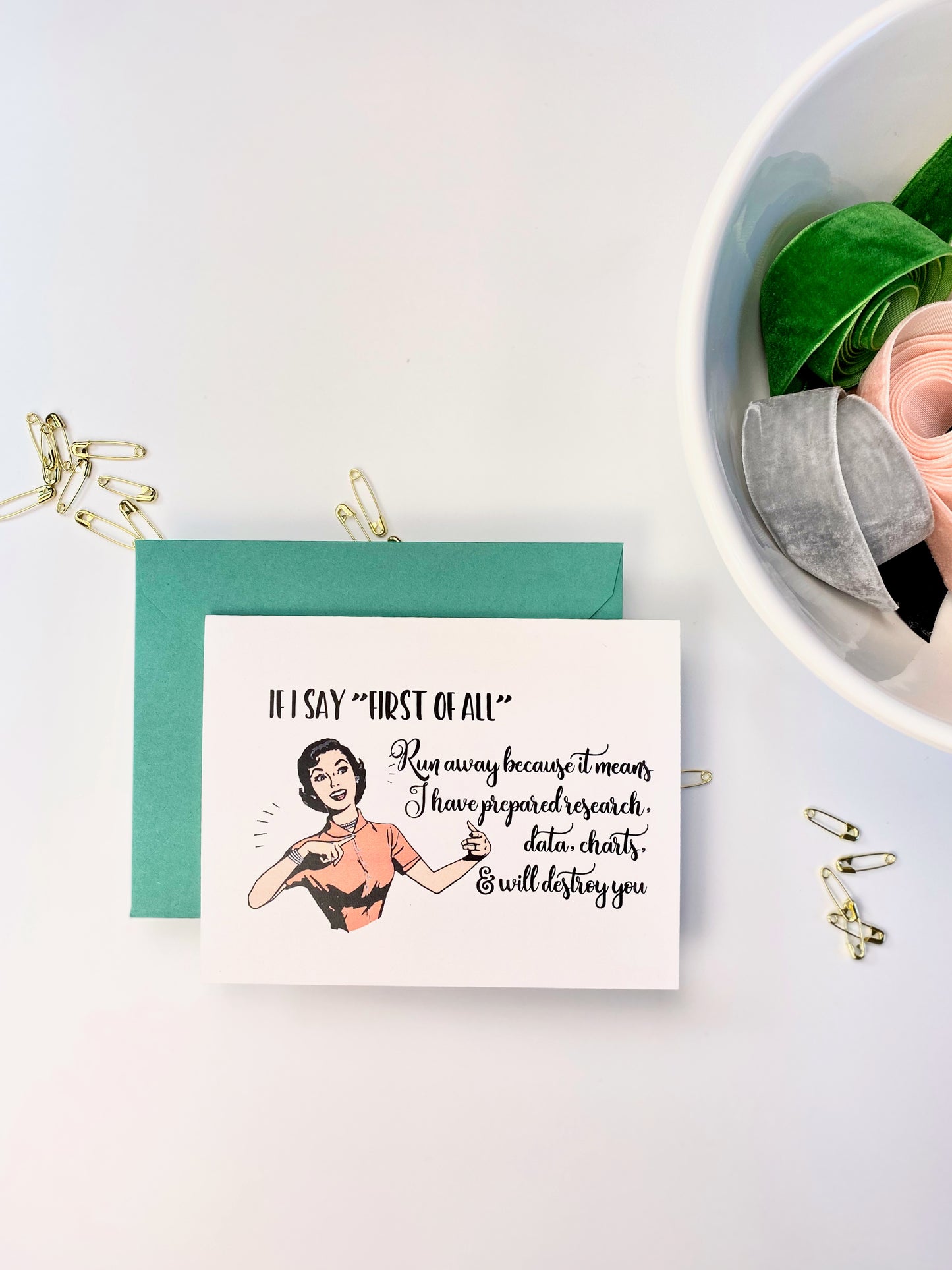 WITTY WOMEN THAT NEVER MAKE THE SAME MISTAKE GREETING CARD SET