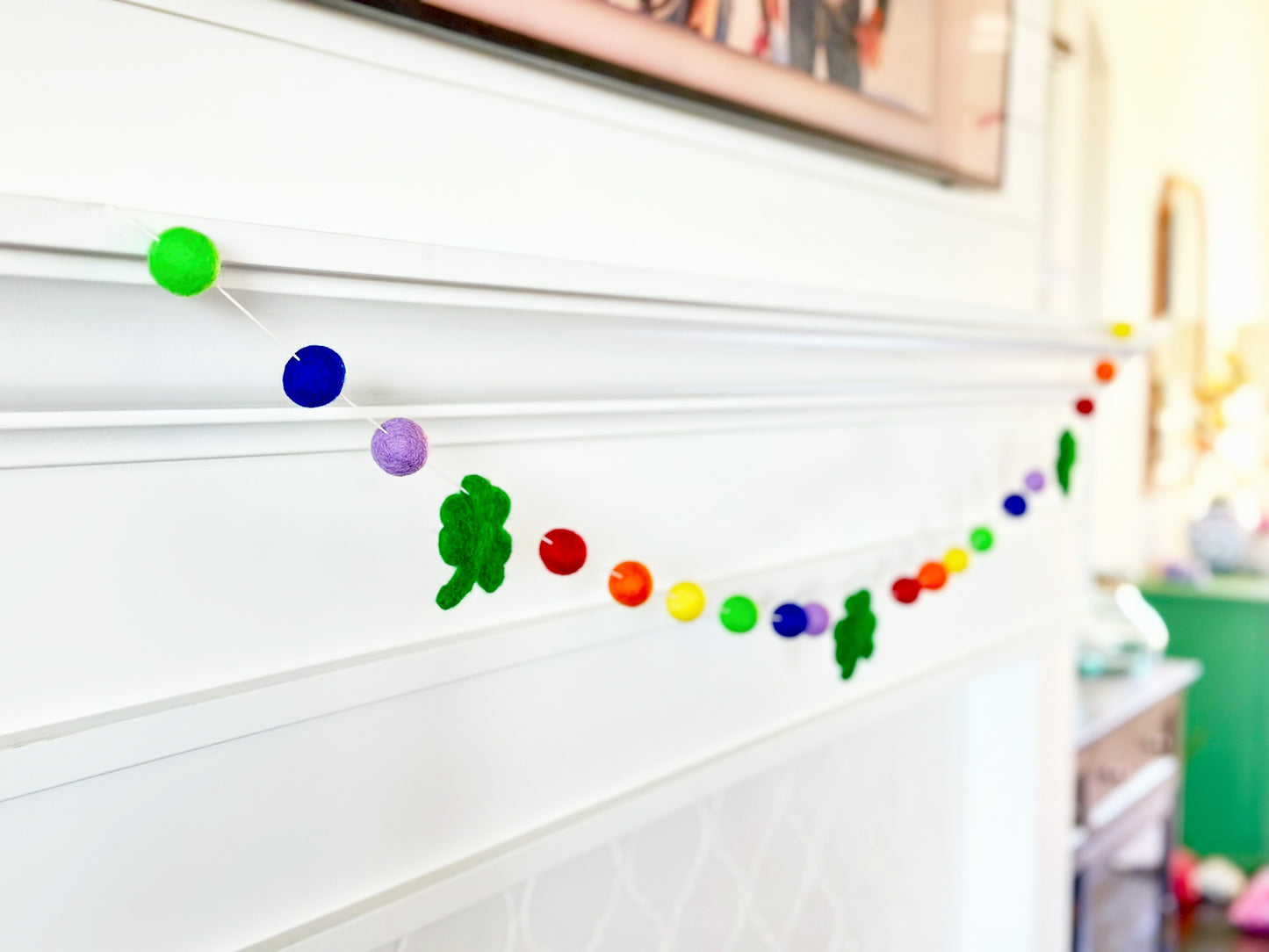 LUCKY FELT BALL GARLAND